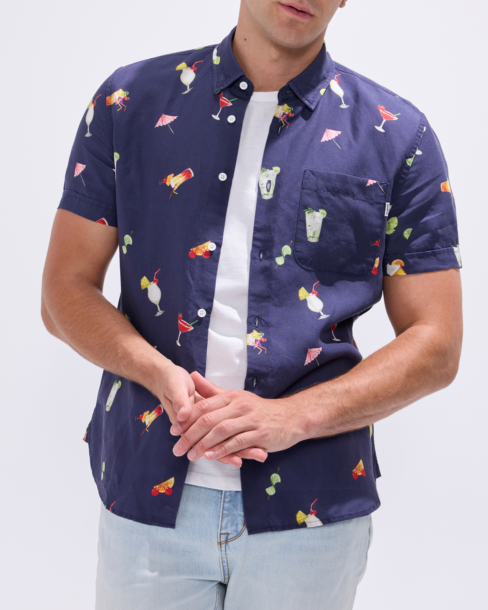 At The Bar Linen Blend Shirt