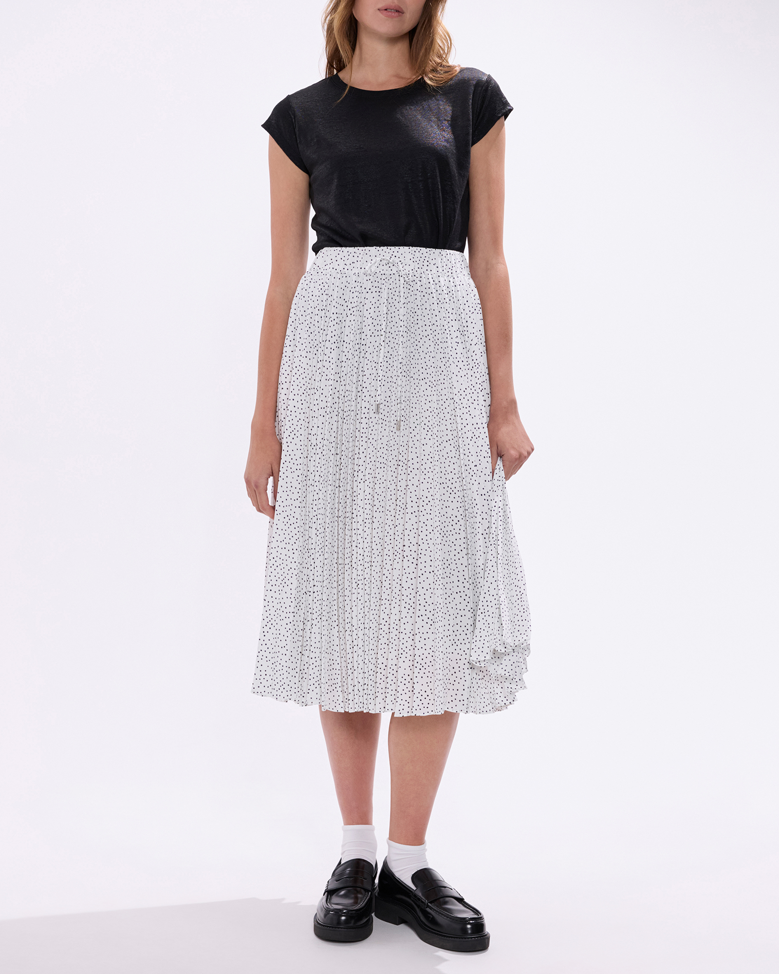 Empire Of Spots Midi Skirt