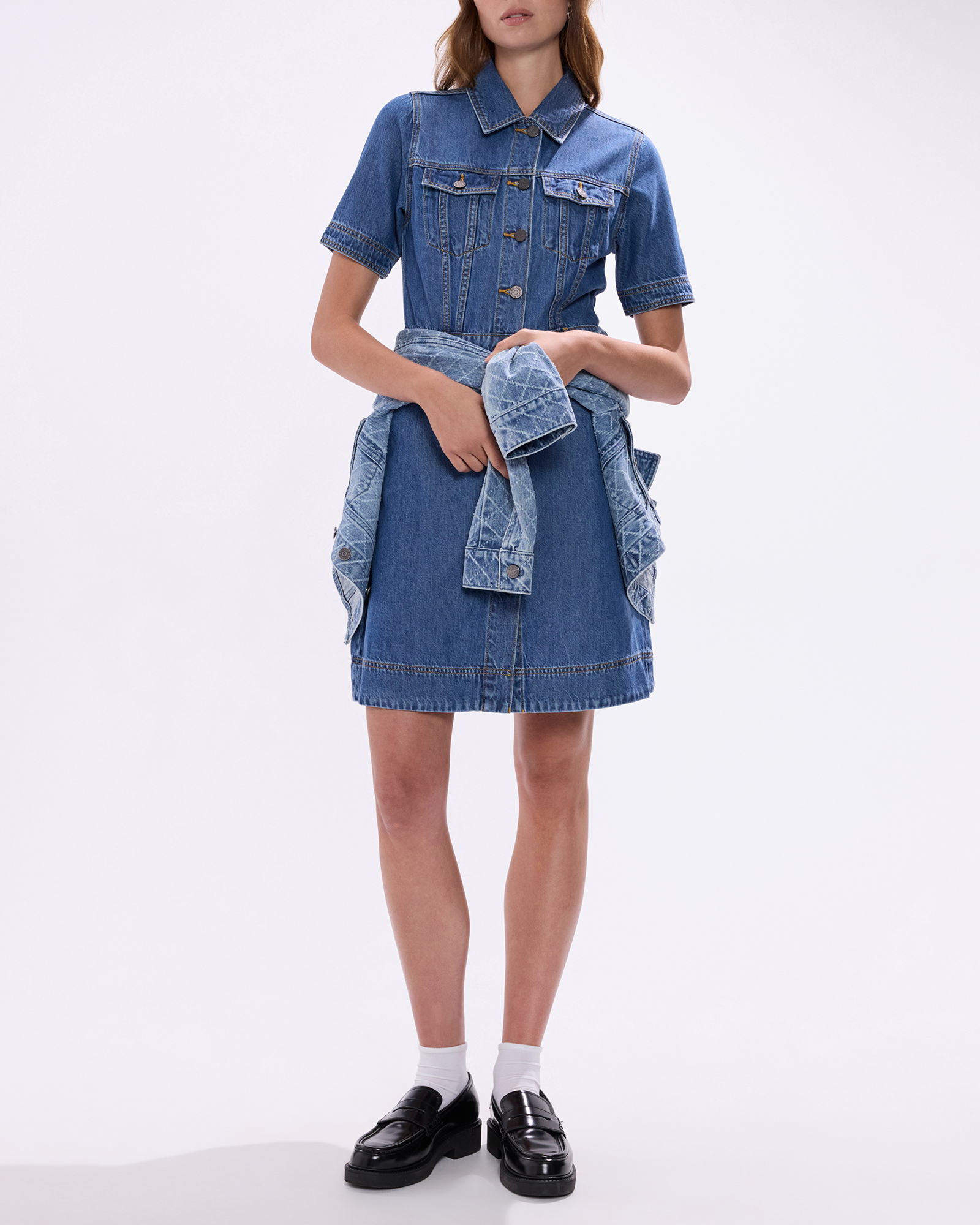 Kira Denim Mini Dress