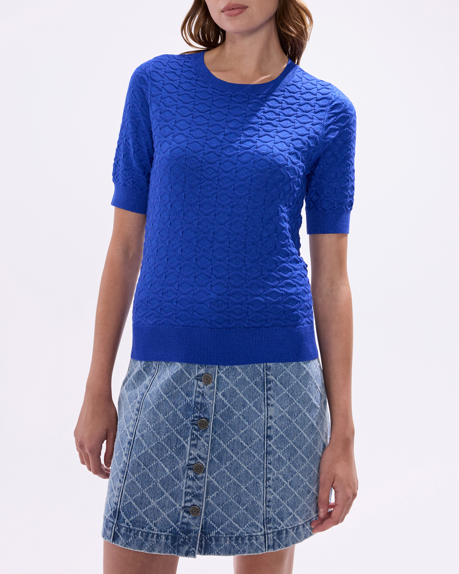 Shimmer Flames Knit Top