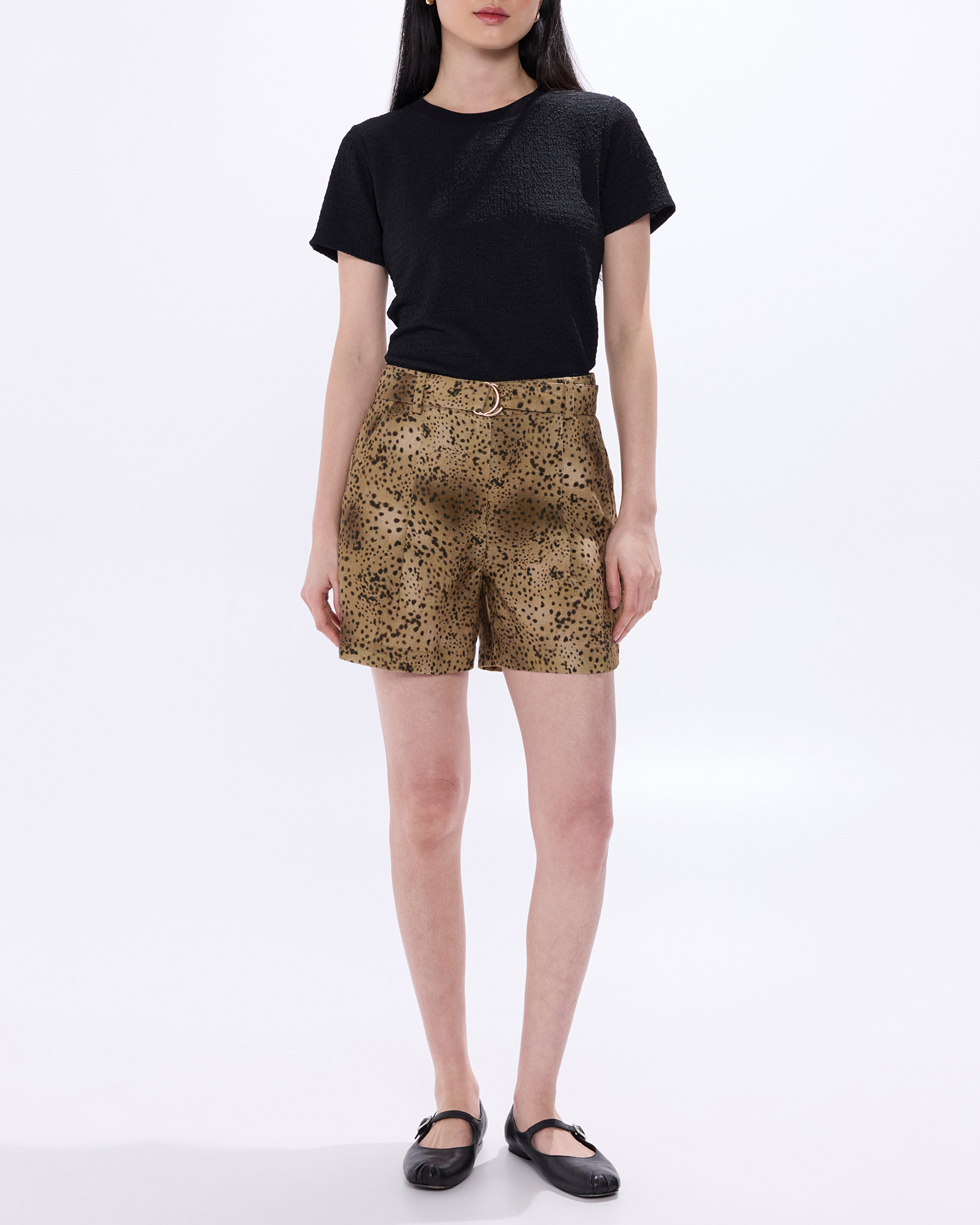 Spot To The Top Linen Shorts