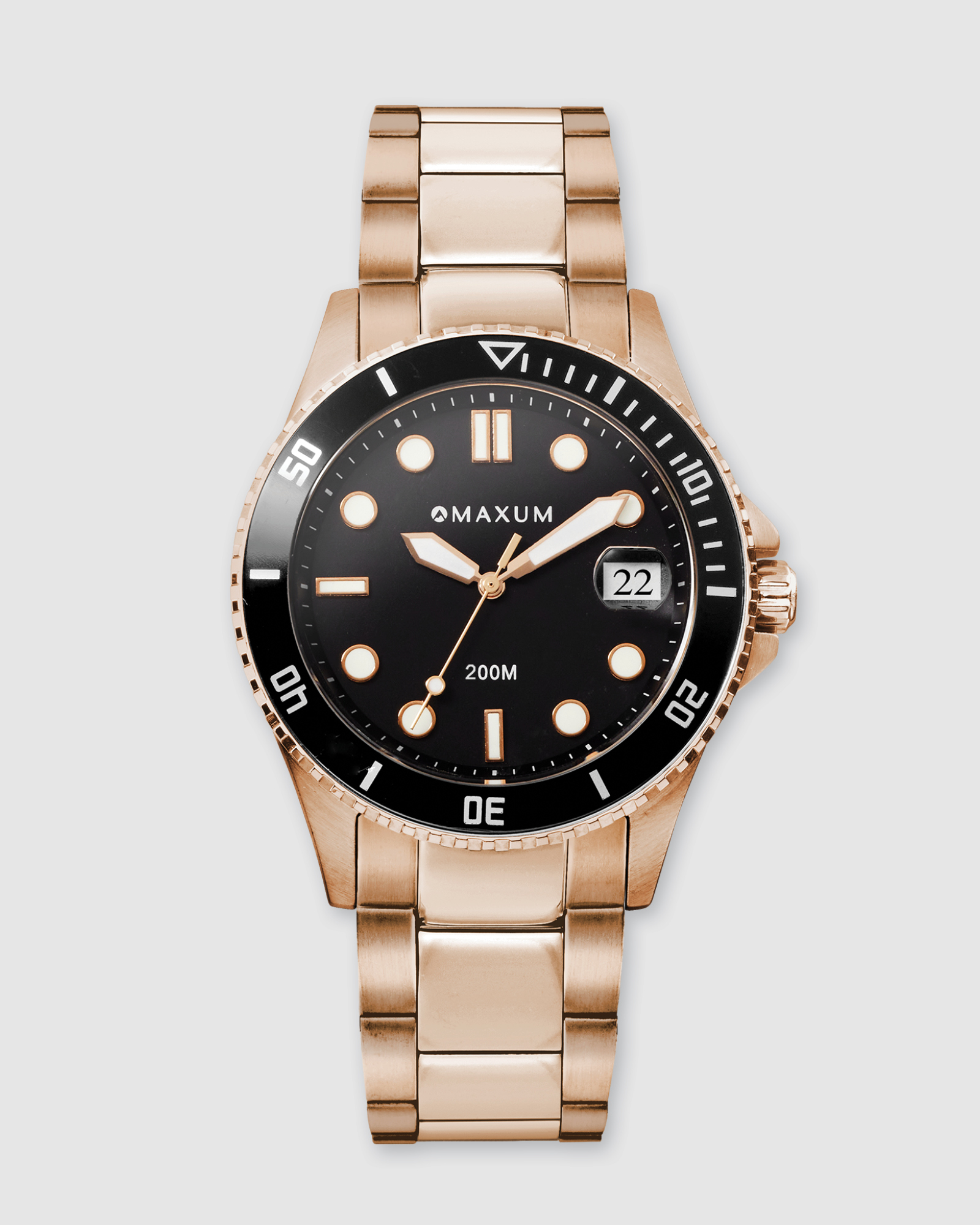 Liberty Black Dial With Rose Gold Bracelet & Case