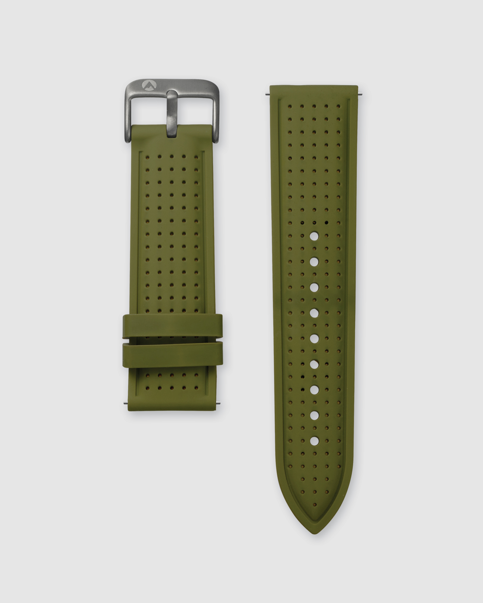 Raglan Band Green Silicone Strap Gunmetal Buckle