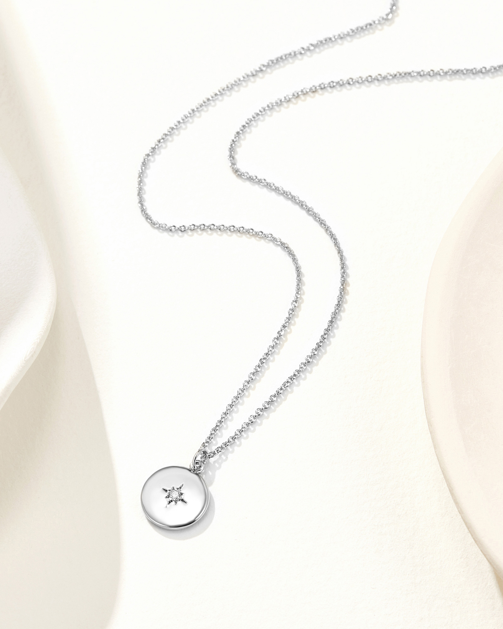 True North Necklace - Silver Plated