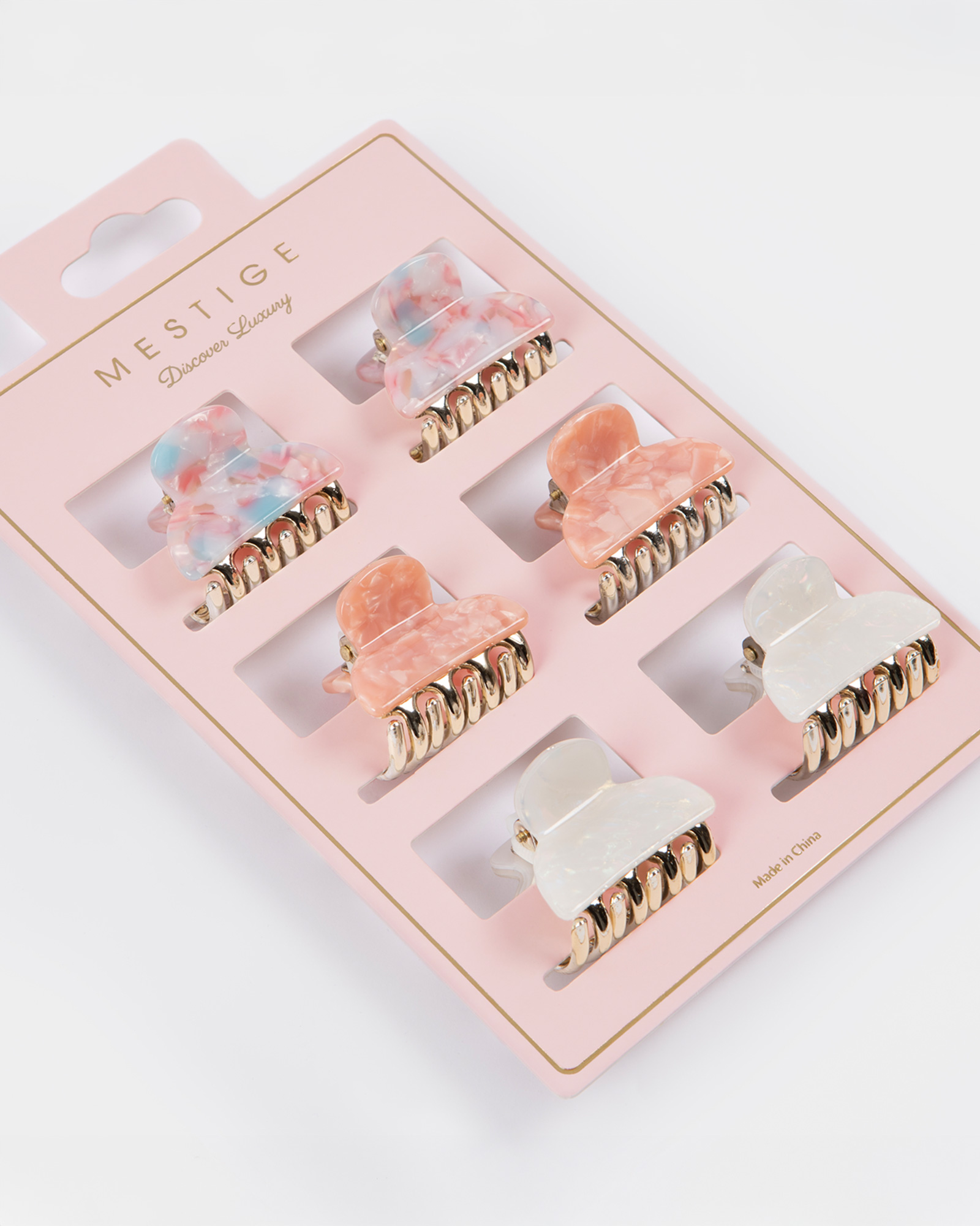 Sunsets and Dreams Mini Acetate Claw Hair Clip - 6 Pack