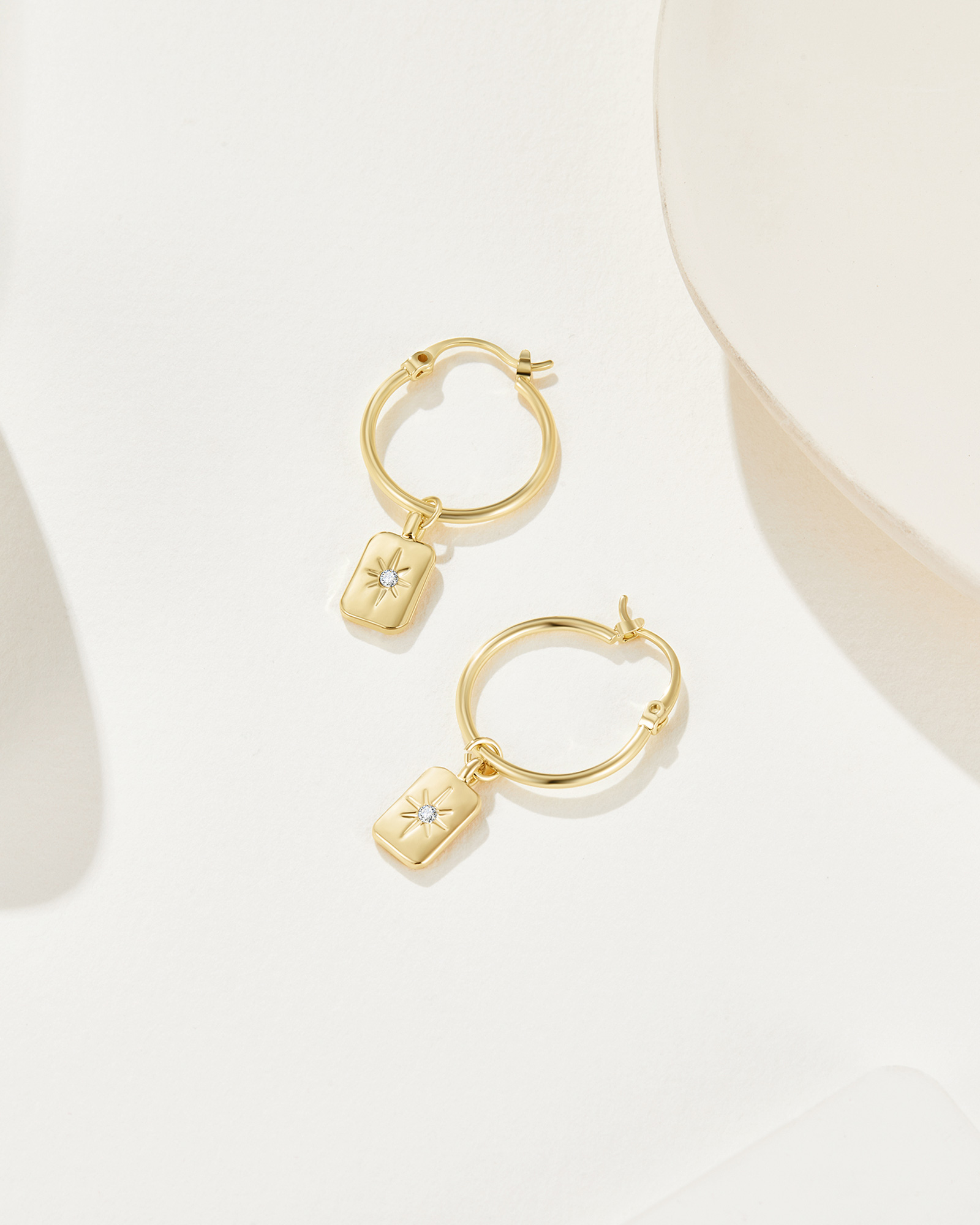 True North Earrings - 18K Gold Plated