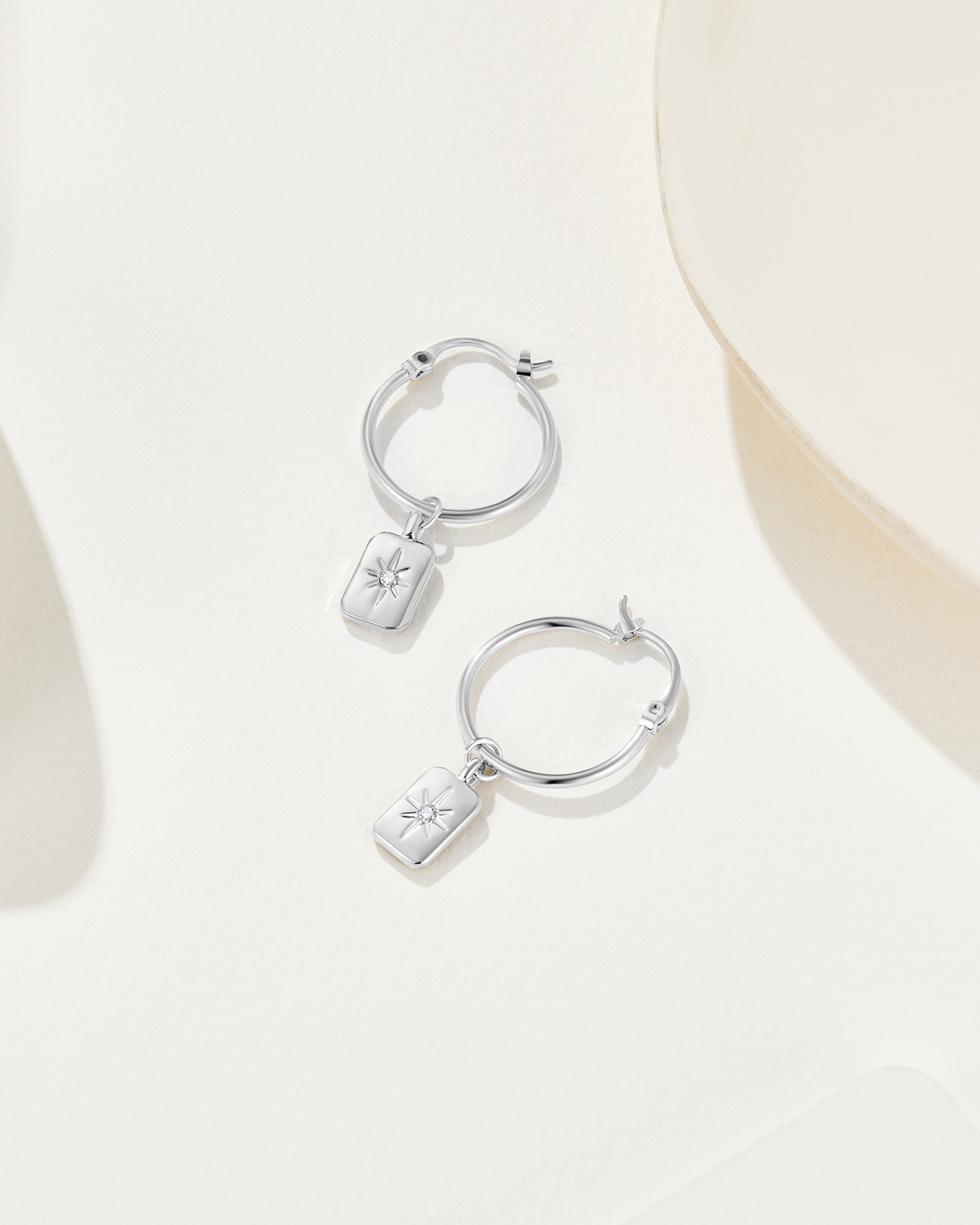True North Earrings - Silver Plated
