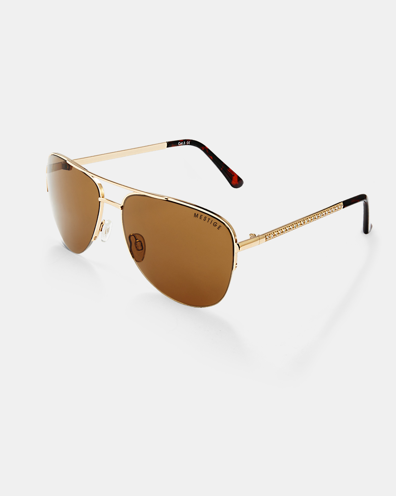 Wanderlust Sunglasses embellished with crystals from Swarovski® - Gold