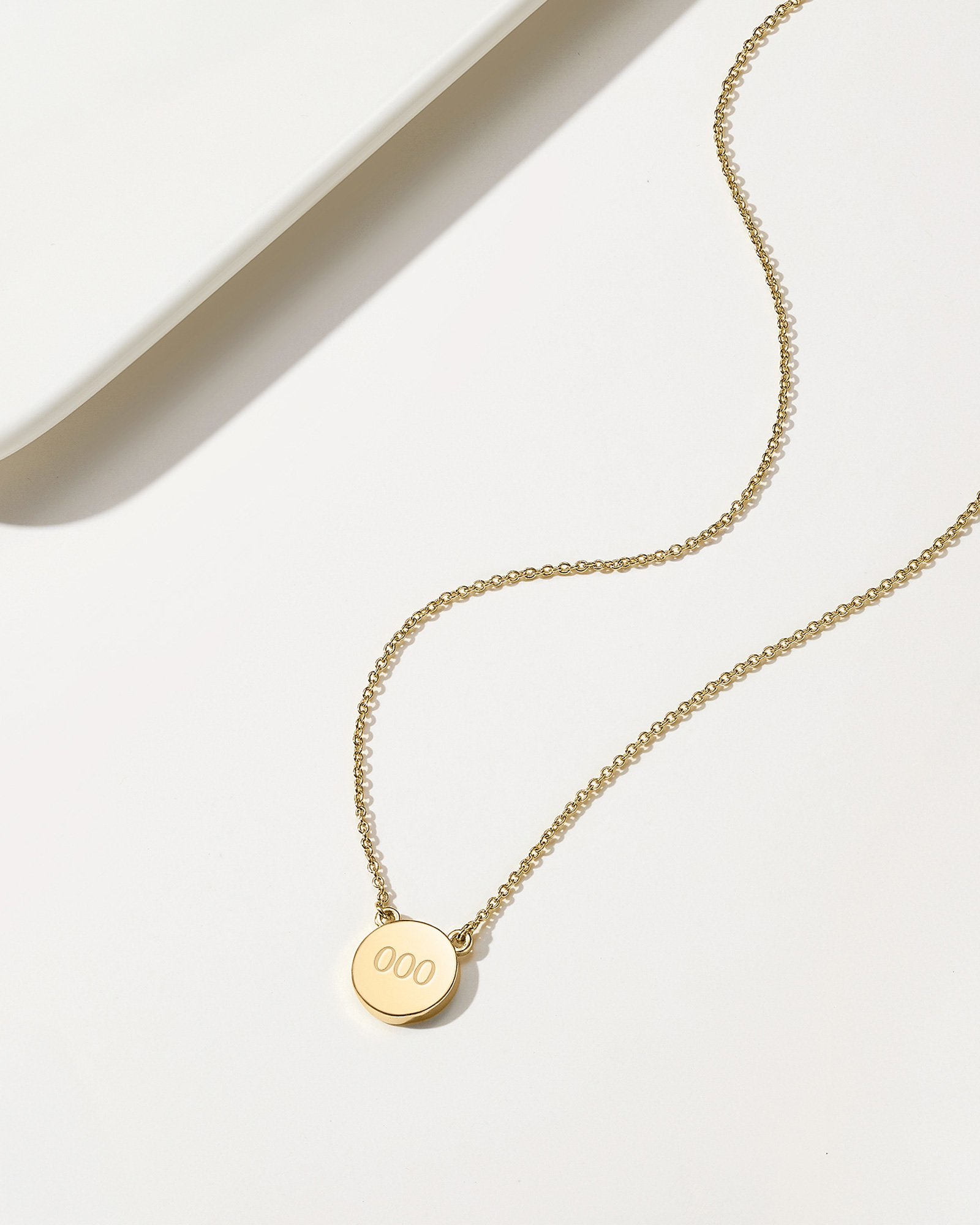 Angel Number Necklace 000 - 18K Gold Plated
