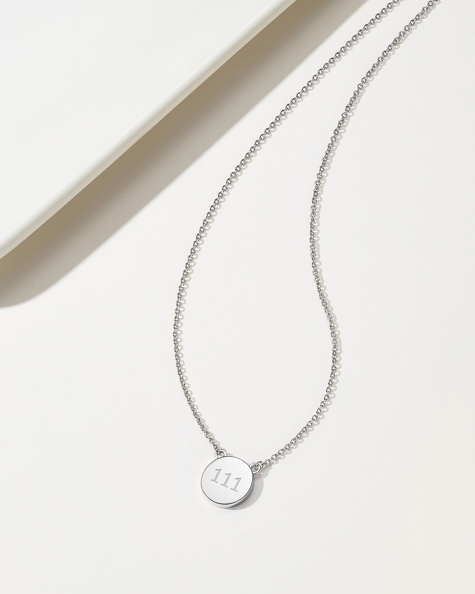 Angel Number Necklace 111 - Silver Plated