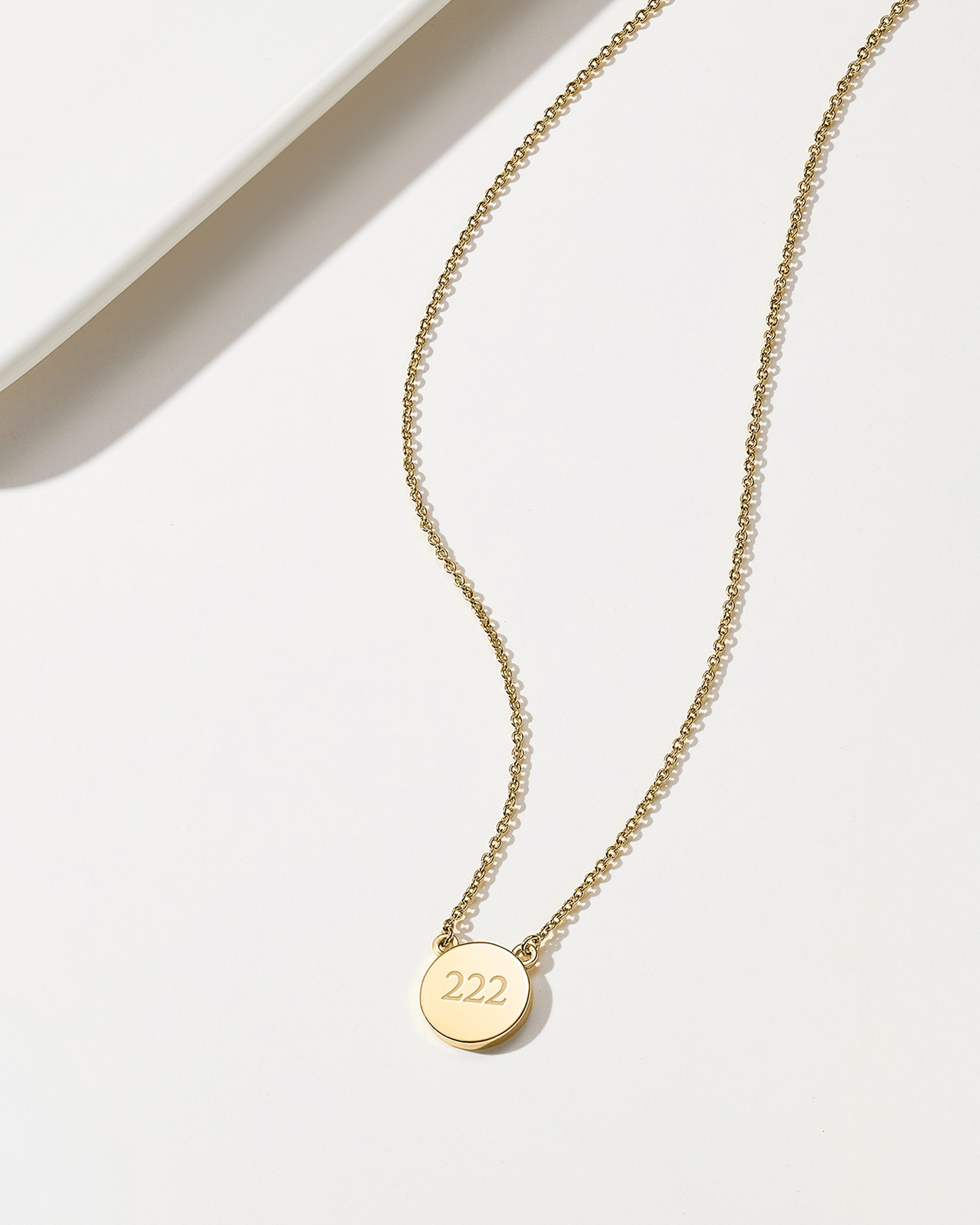 Angel Number Necklace 222 - 18K Gold Plated