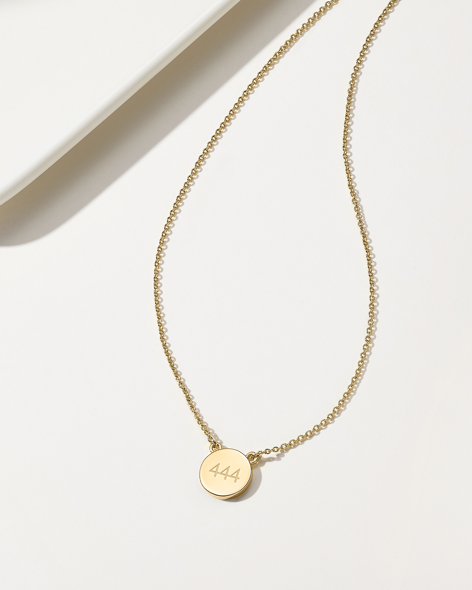 Angel Number Necklace 444 - 18K Gold Plated