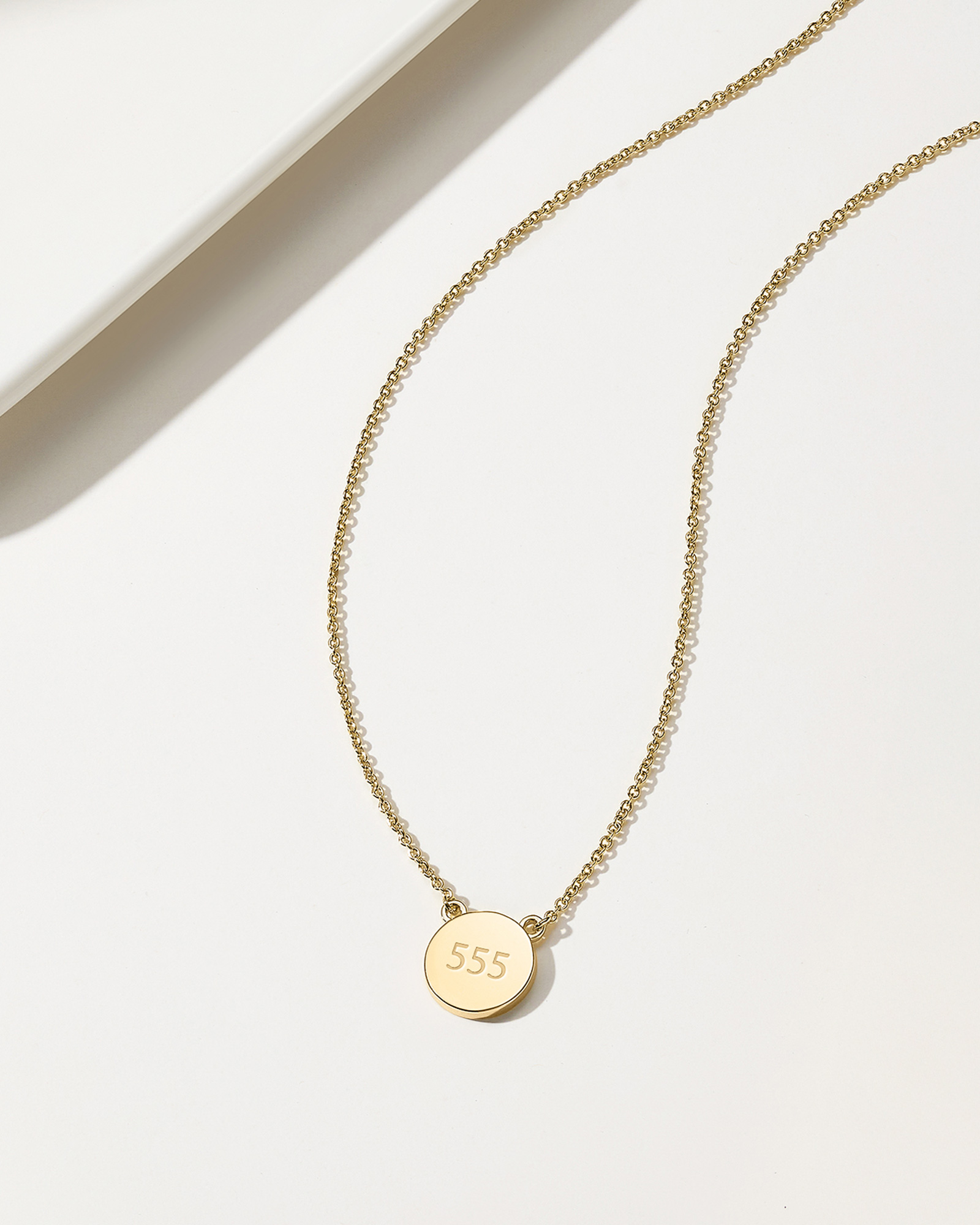 Angel Number Necklace 555 - 18K Gold Plated