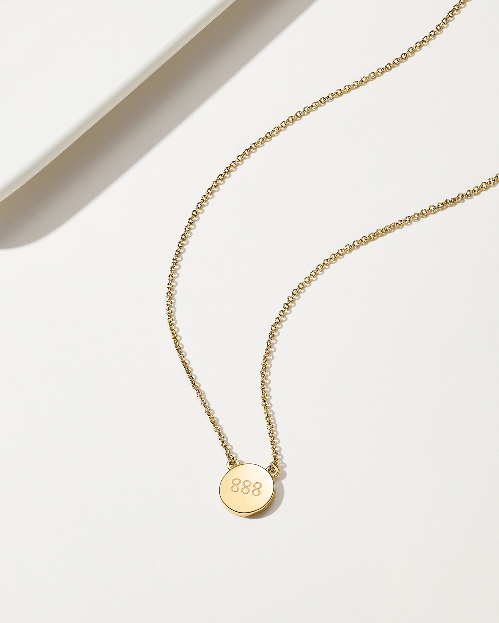 Angel Number Necklace 888 - 18K Gold Plated