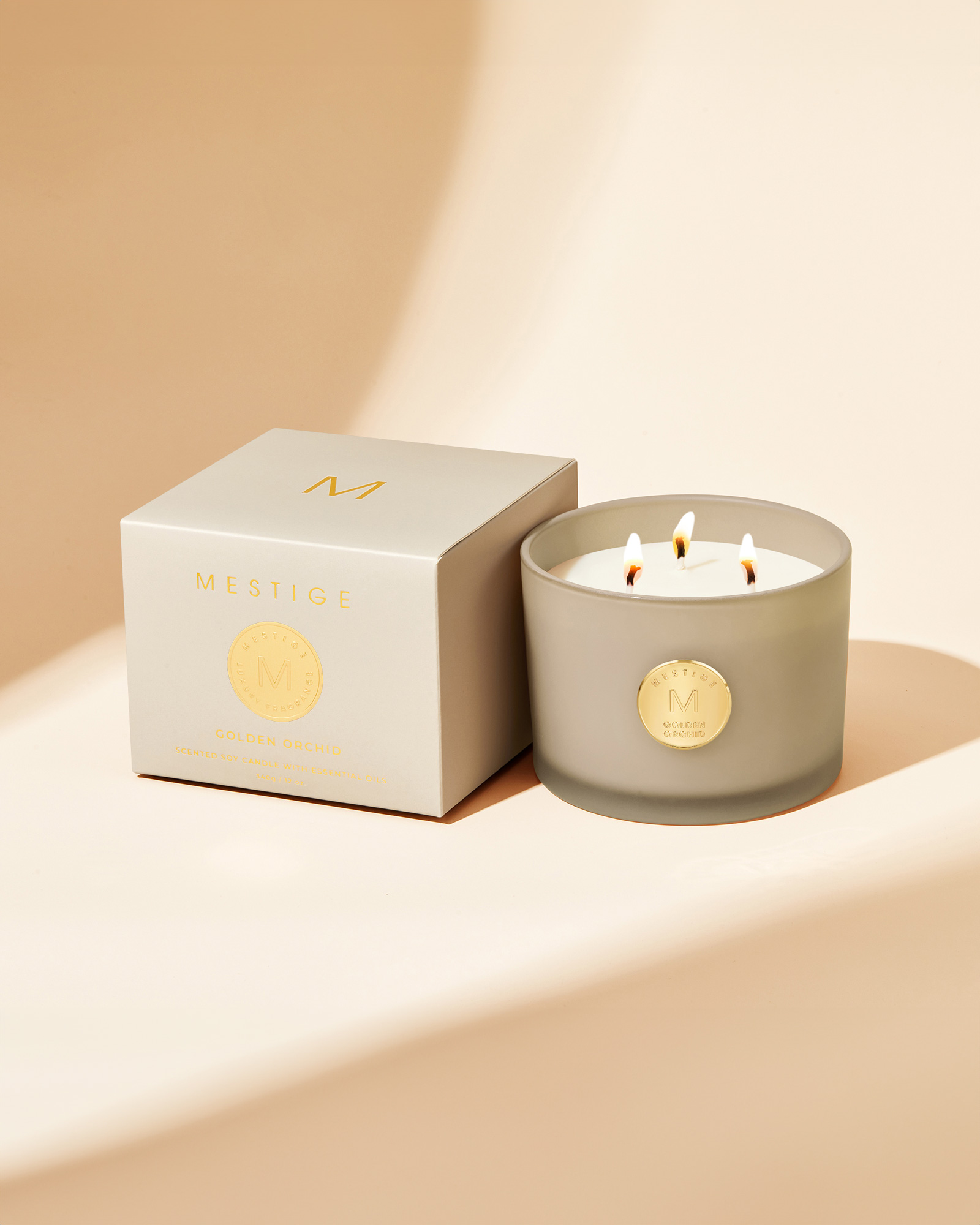 Serenity Candle 340g - Golden Orchid
