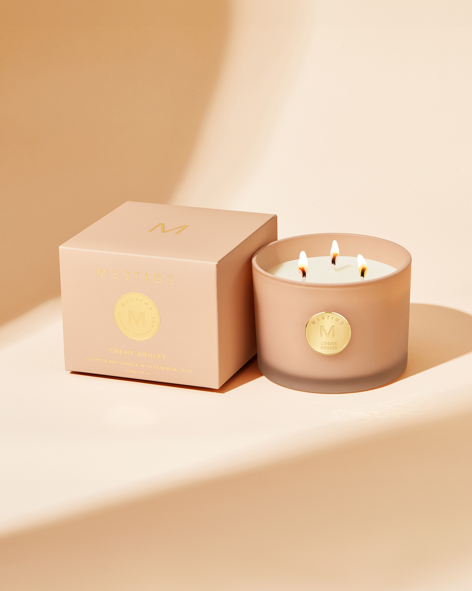 Serenity Candle 340g - Creme Brulee