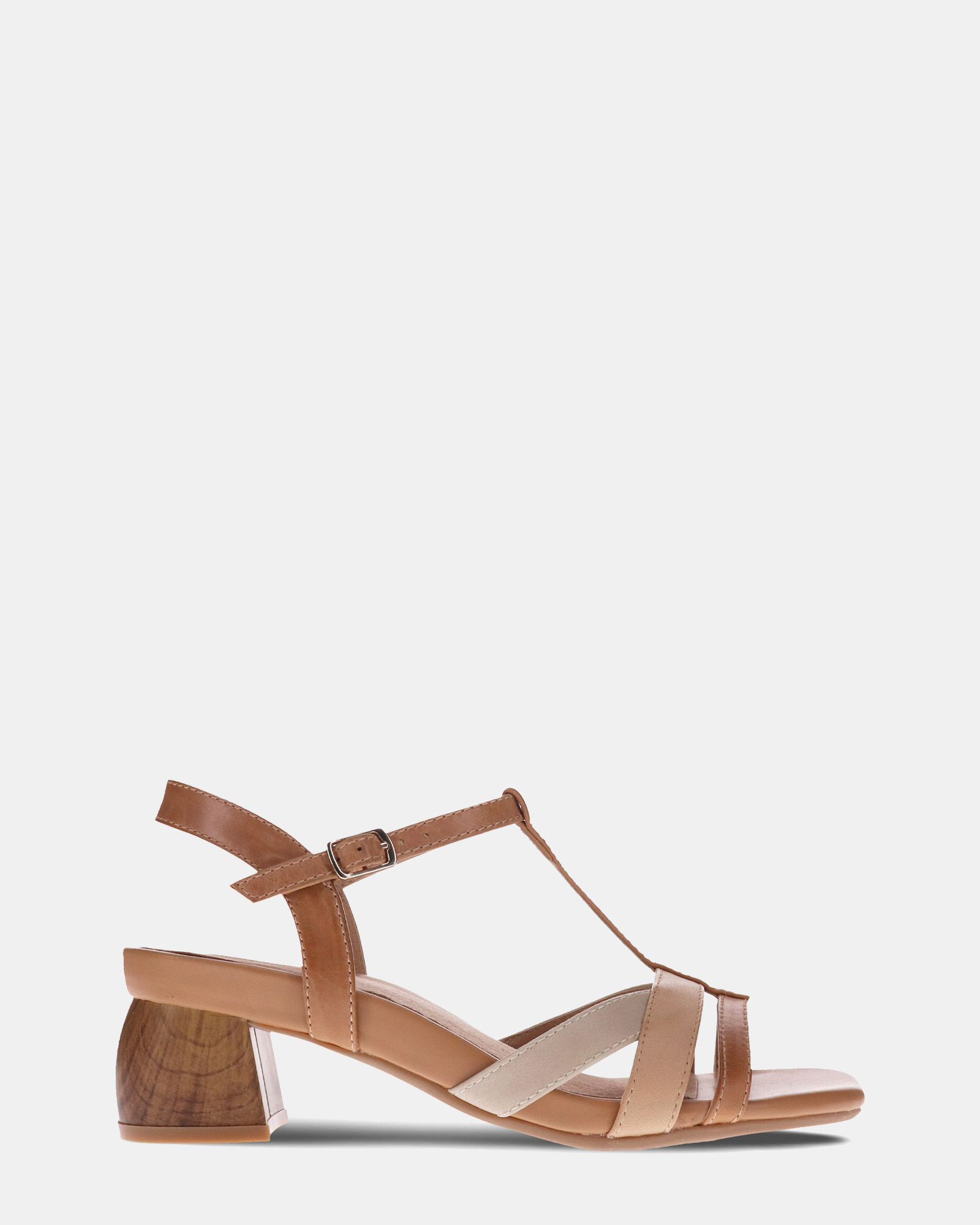 Yass Heeled Sandal - Pebble Multi