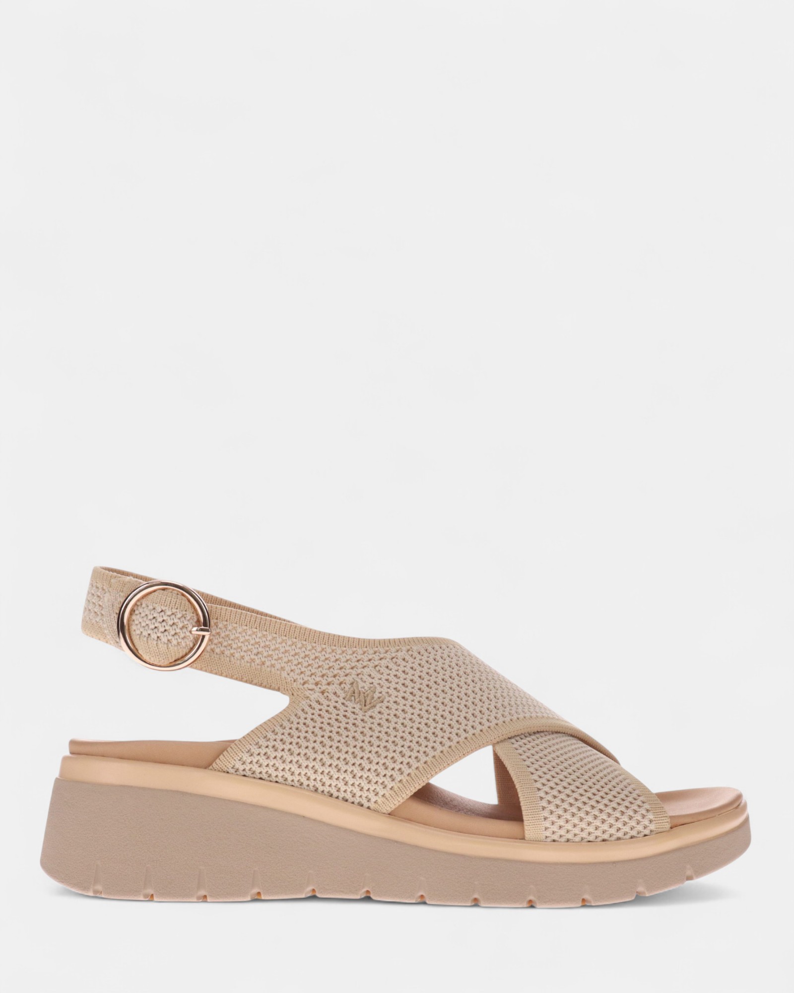 Celia Wedge Sandal - Beige