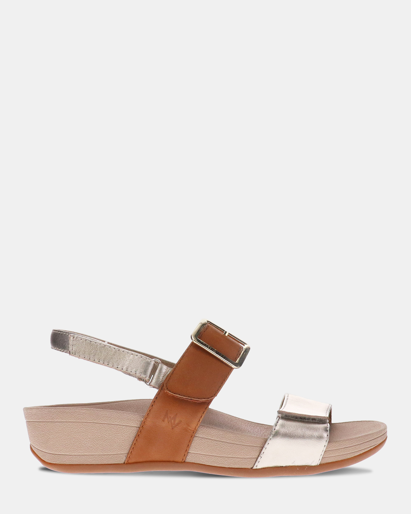 Florini Platform Sandal - Champagne/Tan