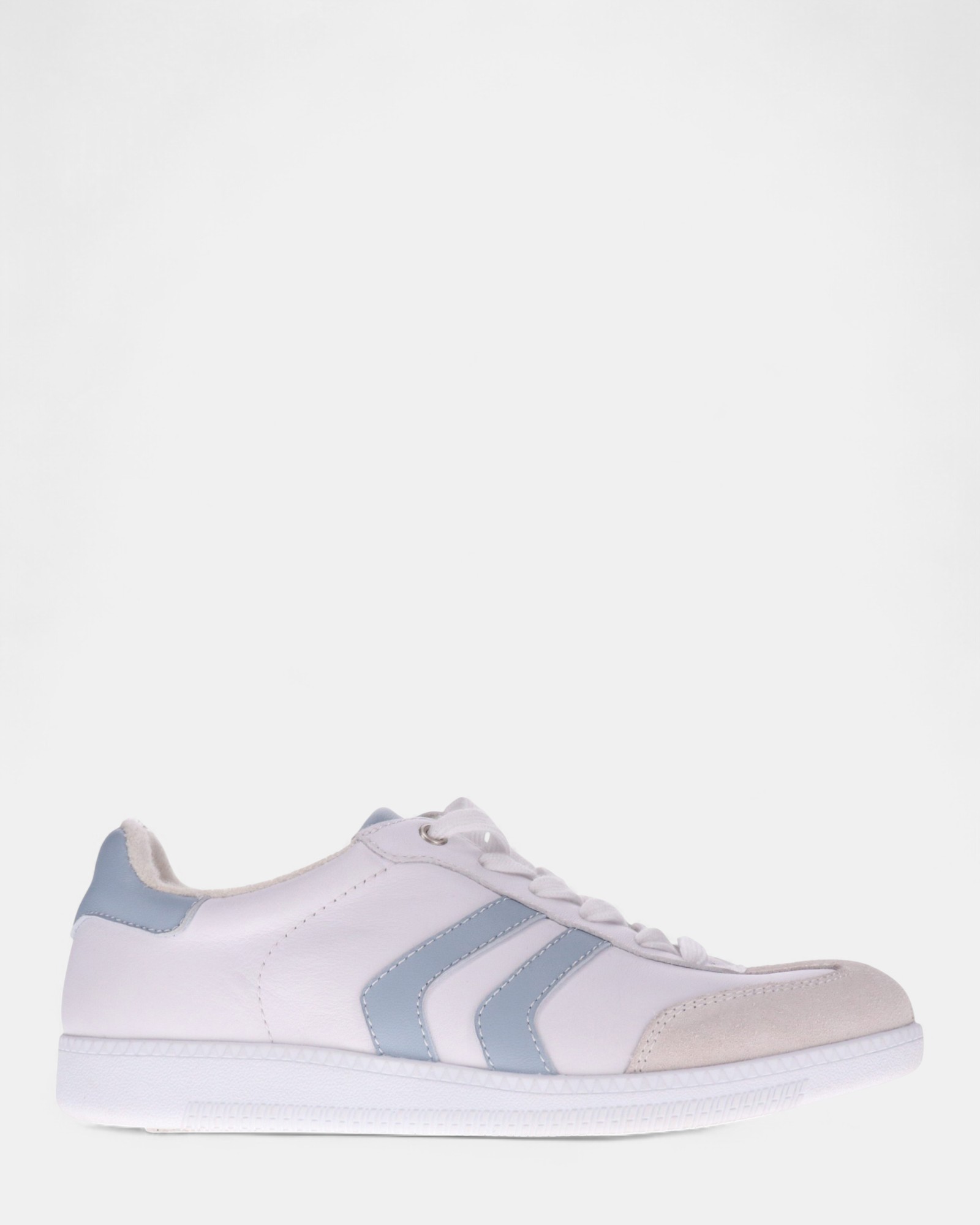 Ramona Lace-Up Casual Sneaker - White/Blue