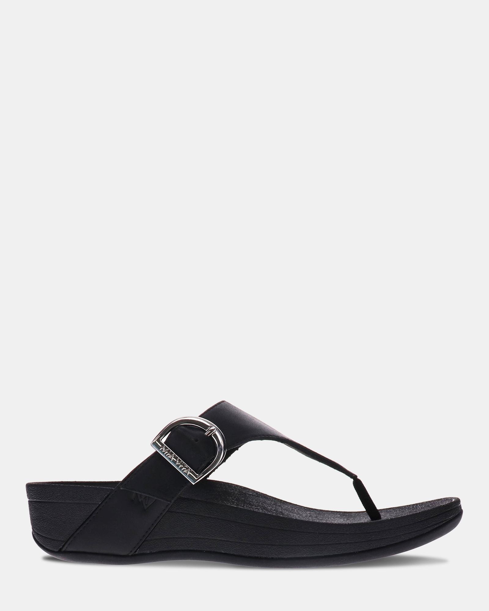 Faith Toe Post Sandal - Black