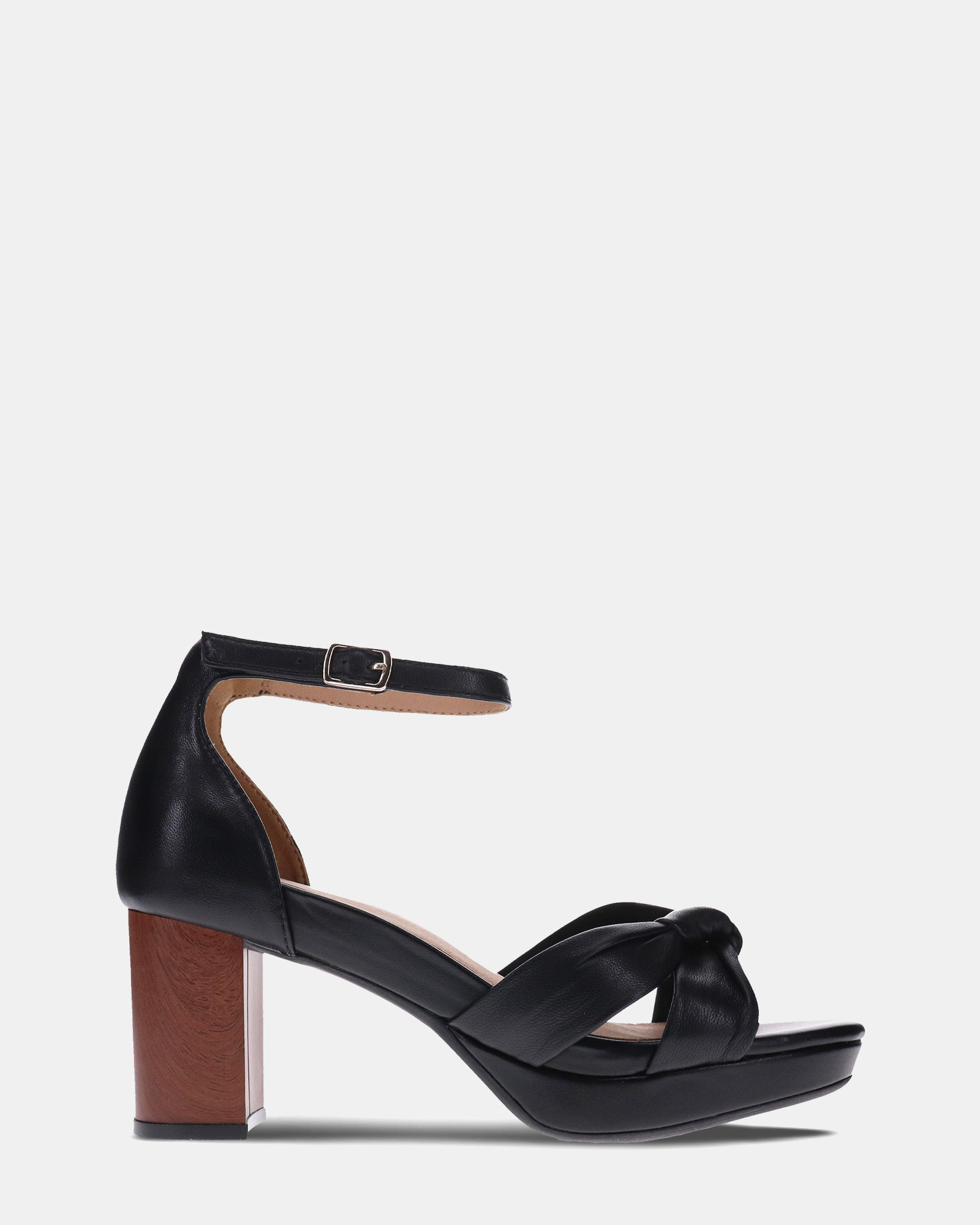 Tatum Heeled Sandal - Black