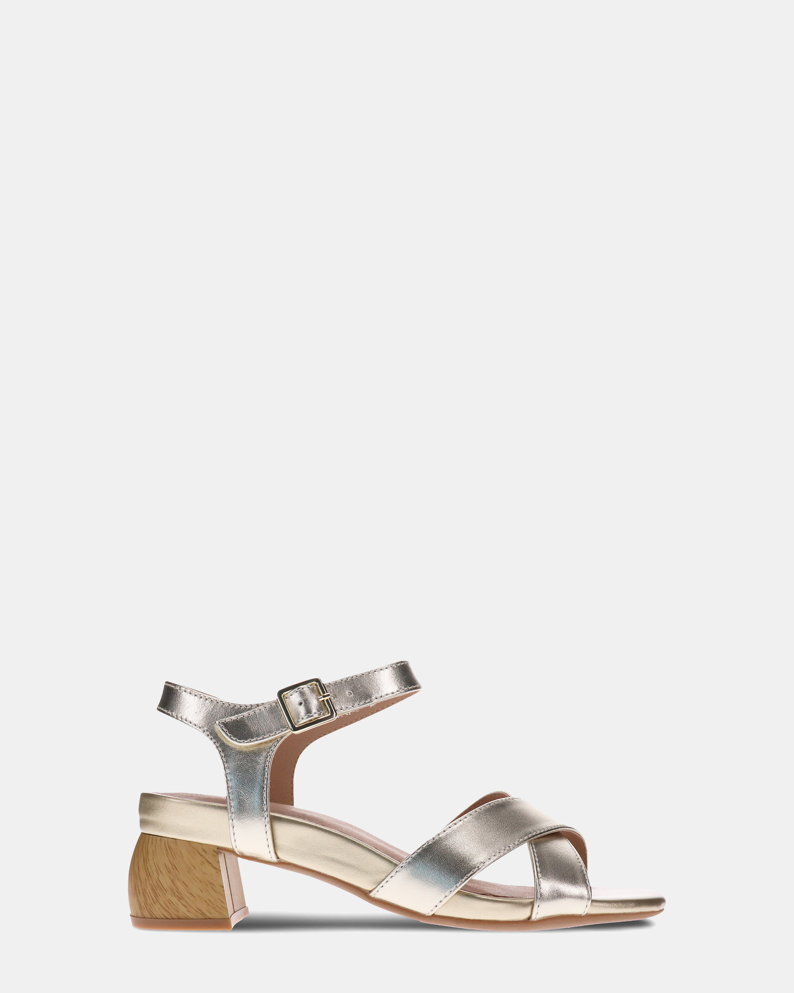 Yara Heeled Sandal - Soft Gold