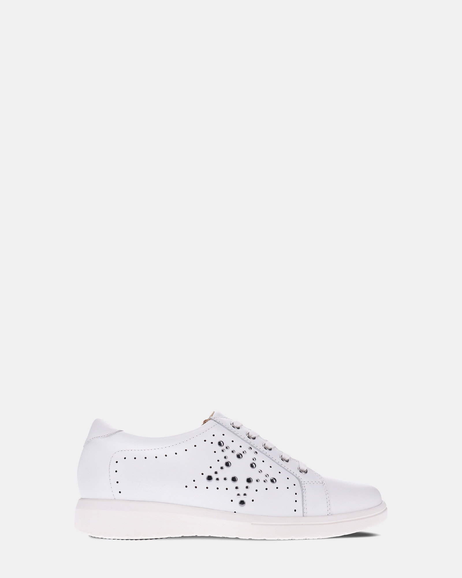 Basha Lace-Up Casual Sneaker - White