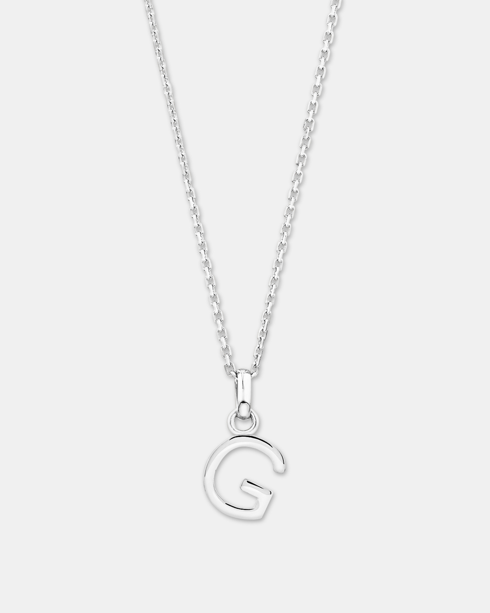 "G" Initial Pendant in Sterling Silver