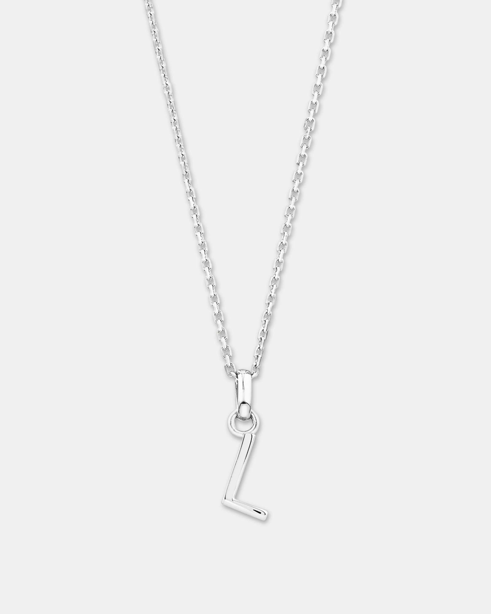"L" Initial Pendant in Sterling Silver