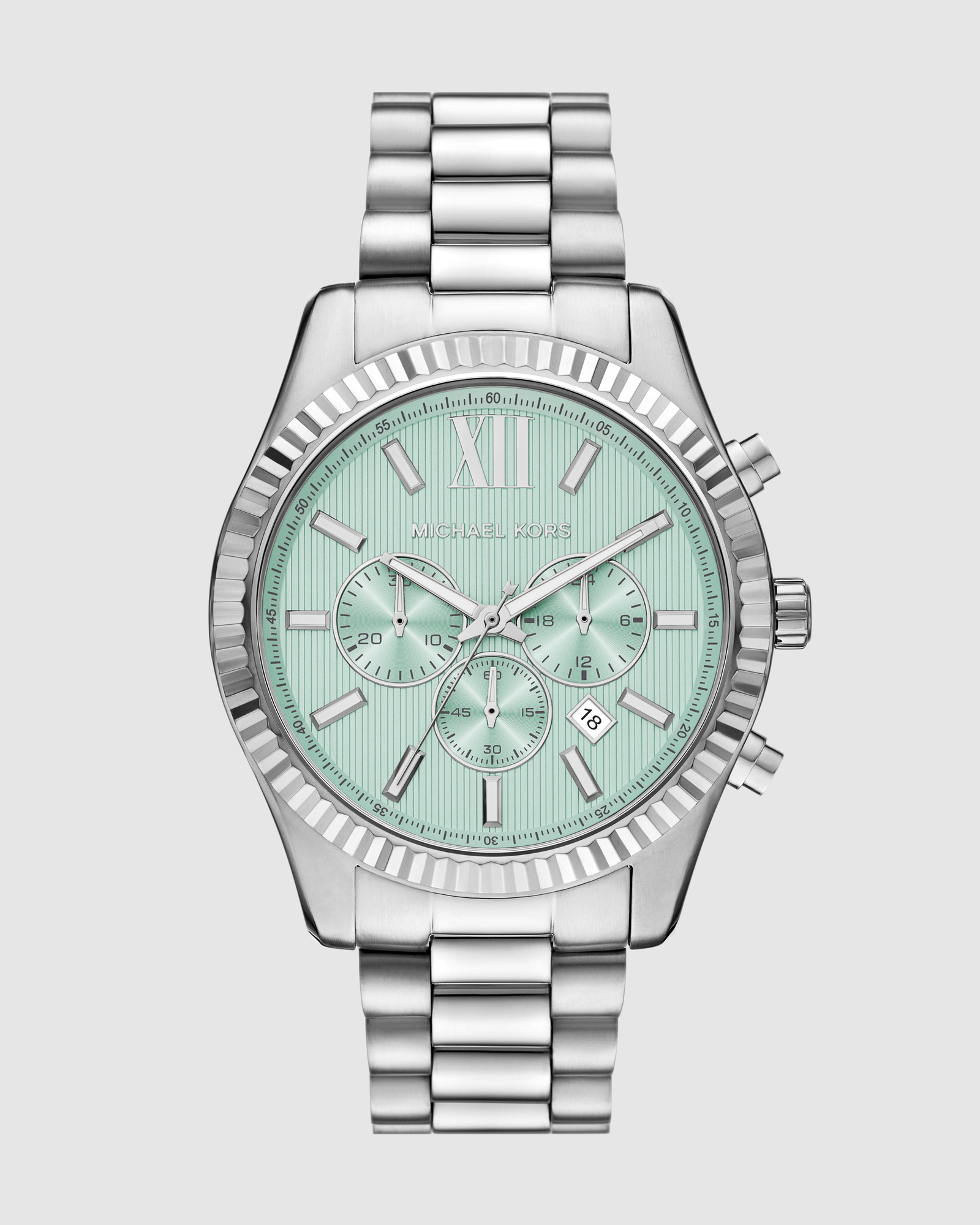 Lexington Silver Tone Chronograph Watch