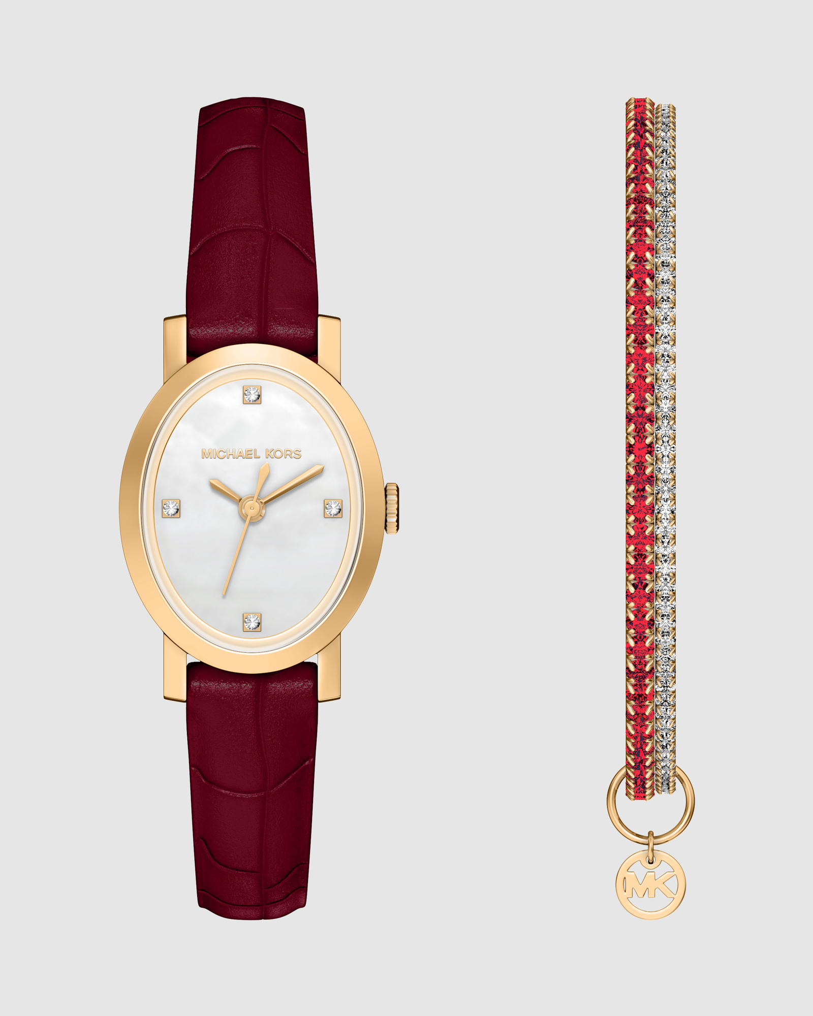 Maude Red Analogue Watch
