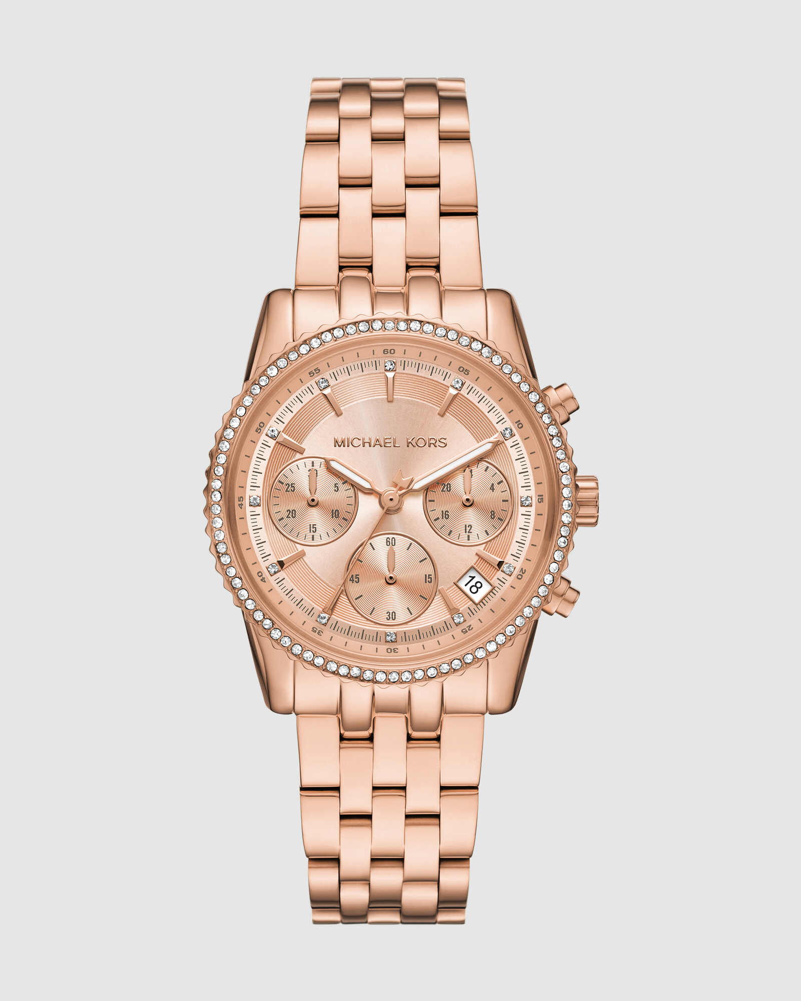 Ritz Rose Gold Tone Tone Chronograph Watch