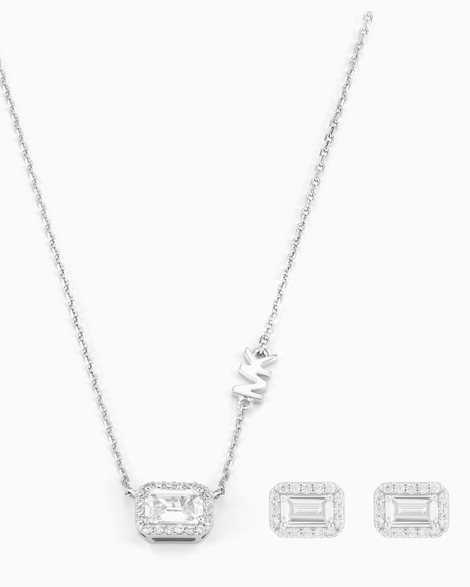 Premium Silver Tone Jewellery Set