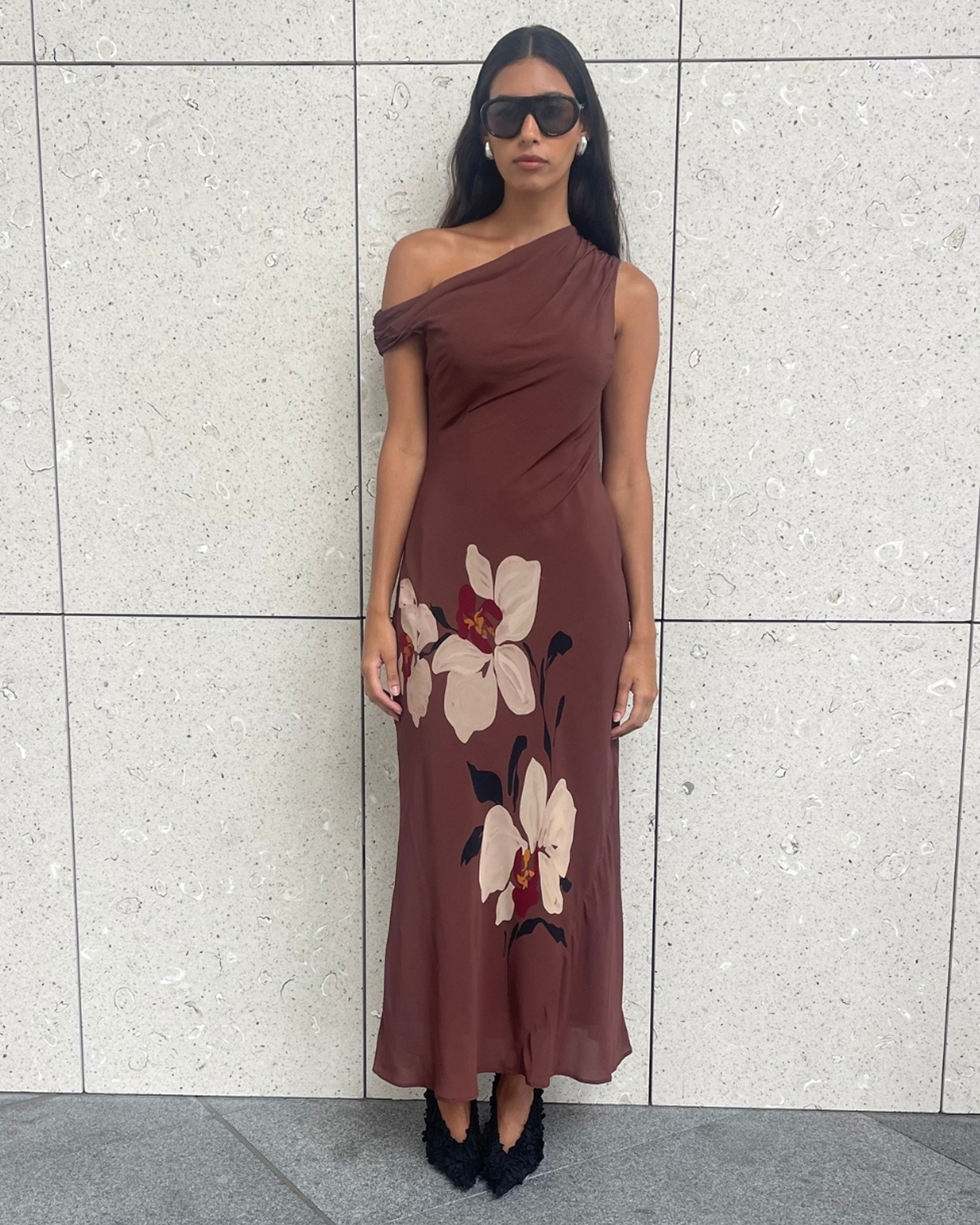 Isla Off Shoulder Midi Dress
