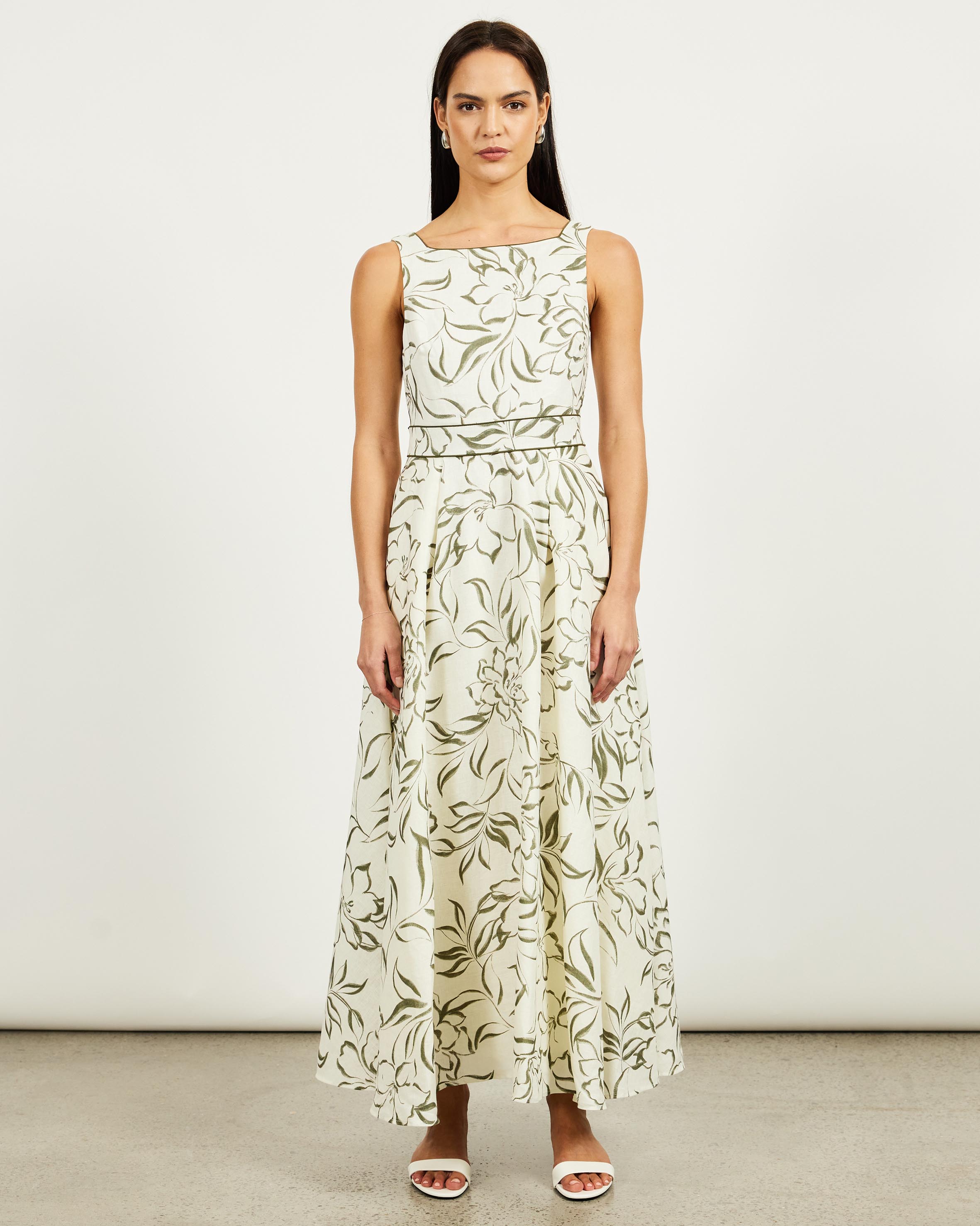 Mabel Linen Maxi Dress