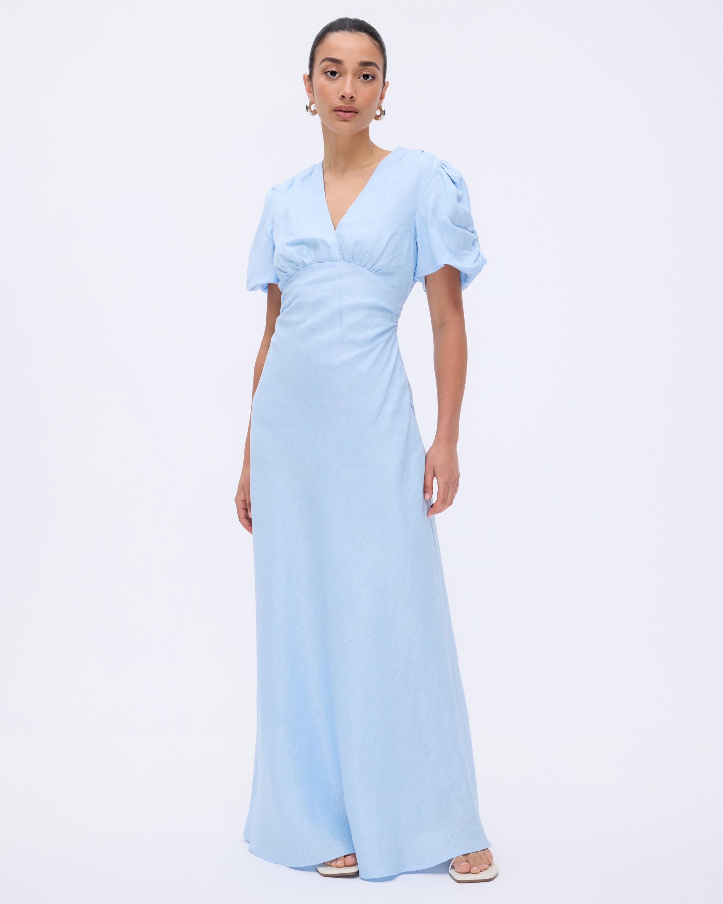 Amaya Puff Sleeve Maxi Dress