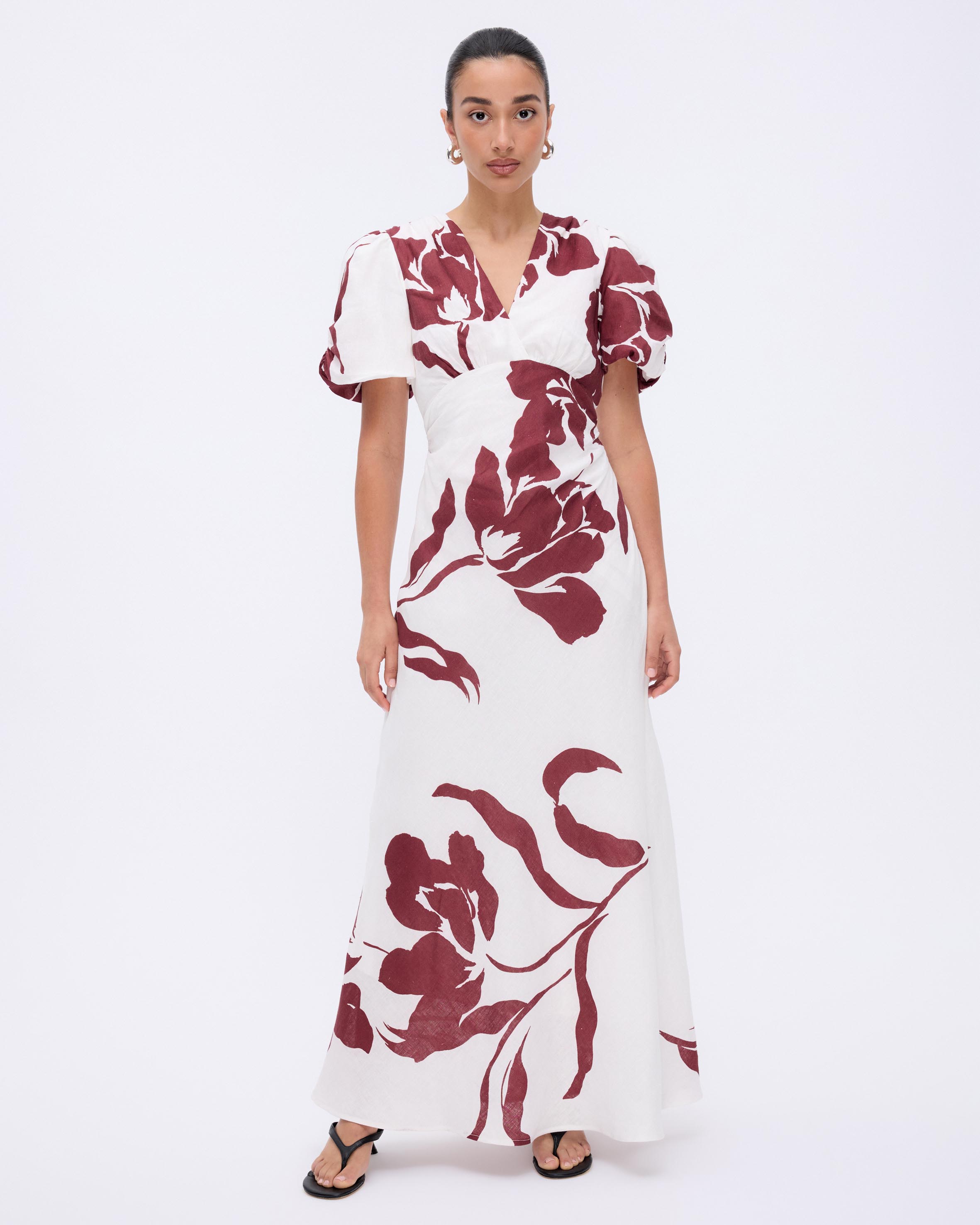 Amaya Puff Sleeve Maxi Dress