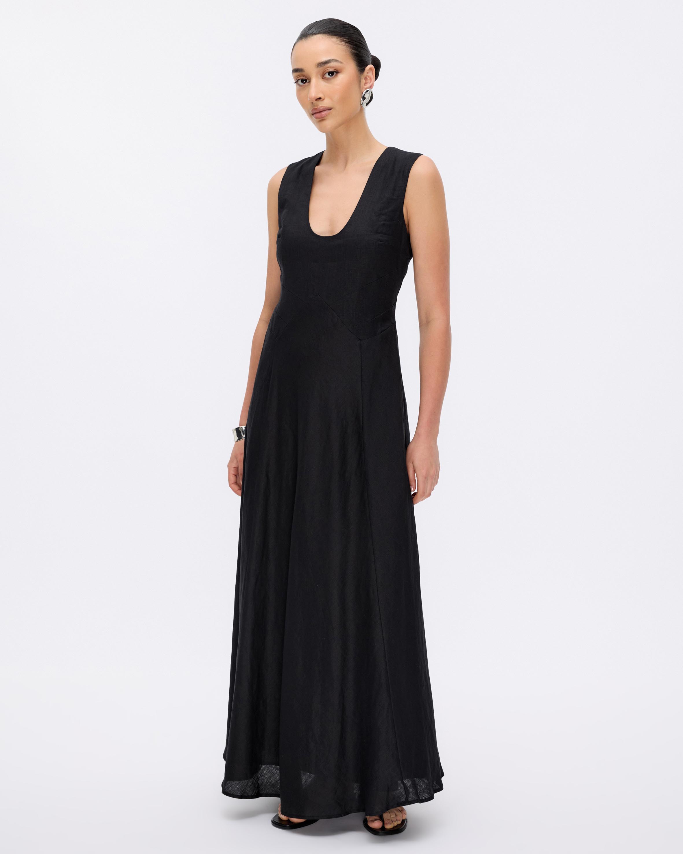 Shiloh Linen Midi Dress