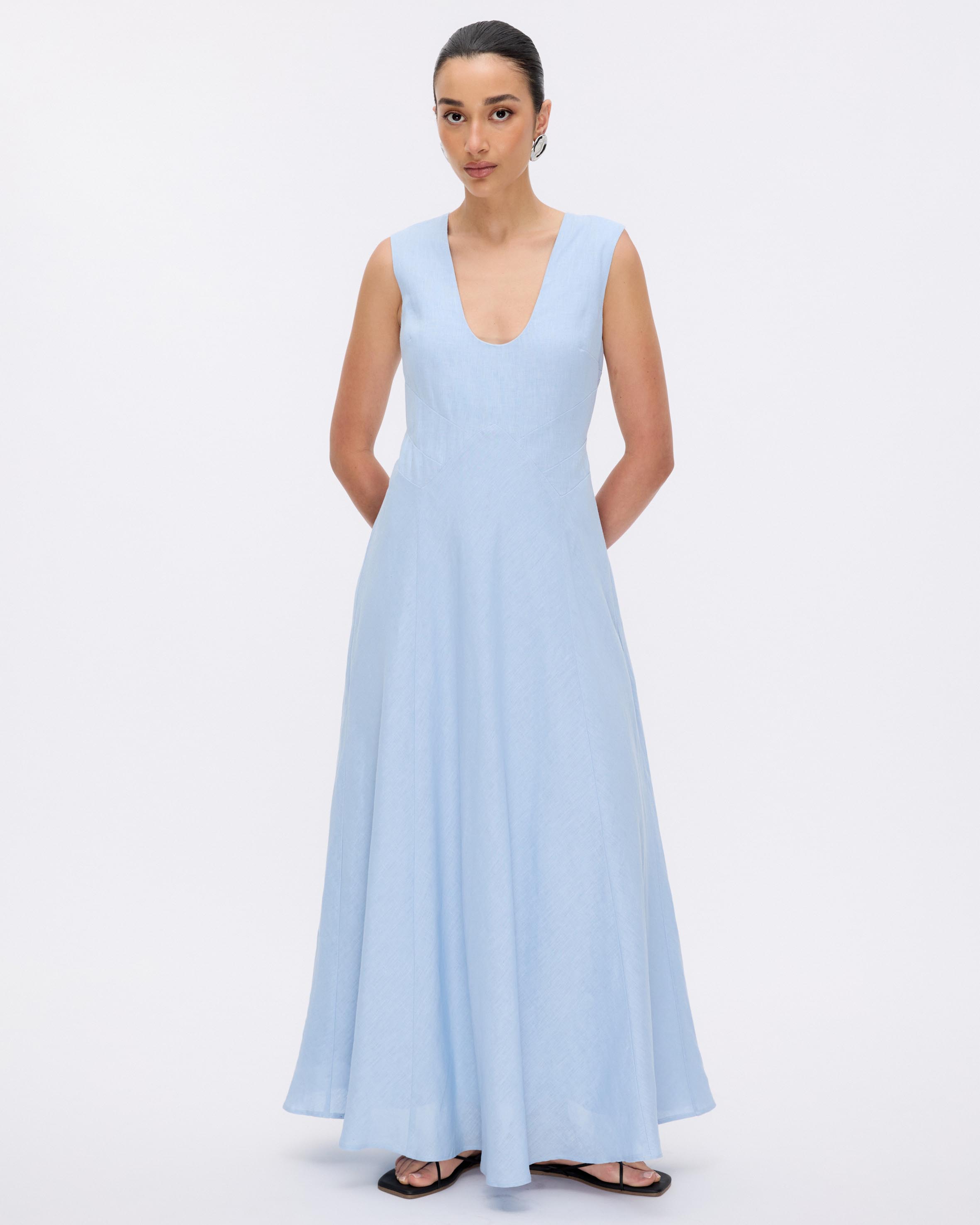 Shiloh Linen Midi Dress