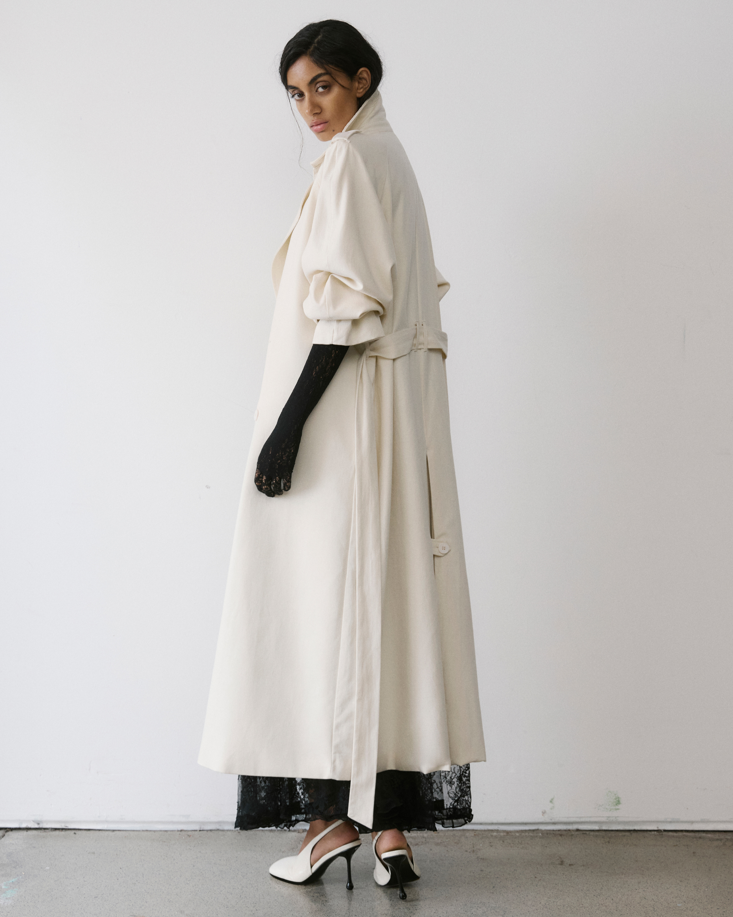 Isra Cotton Twill Trench Coat