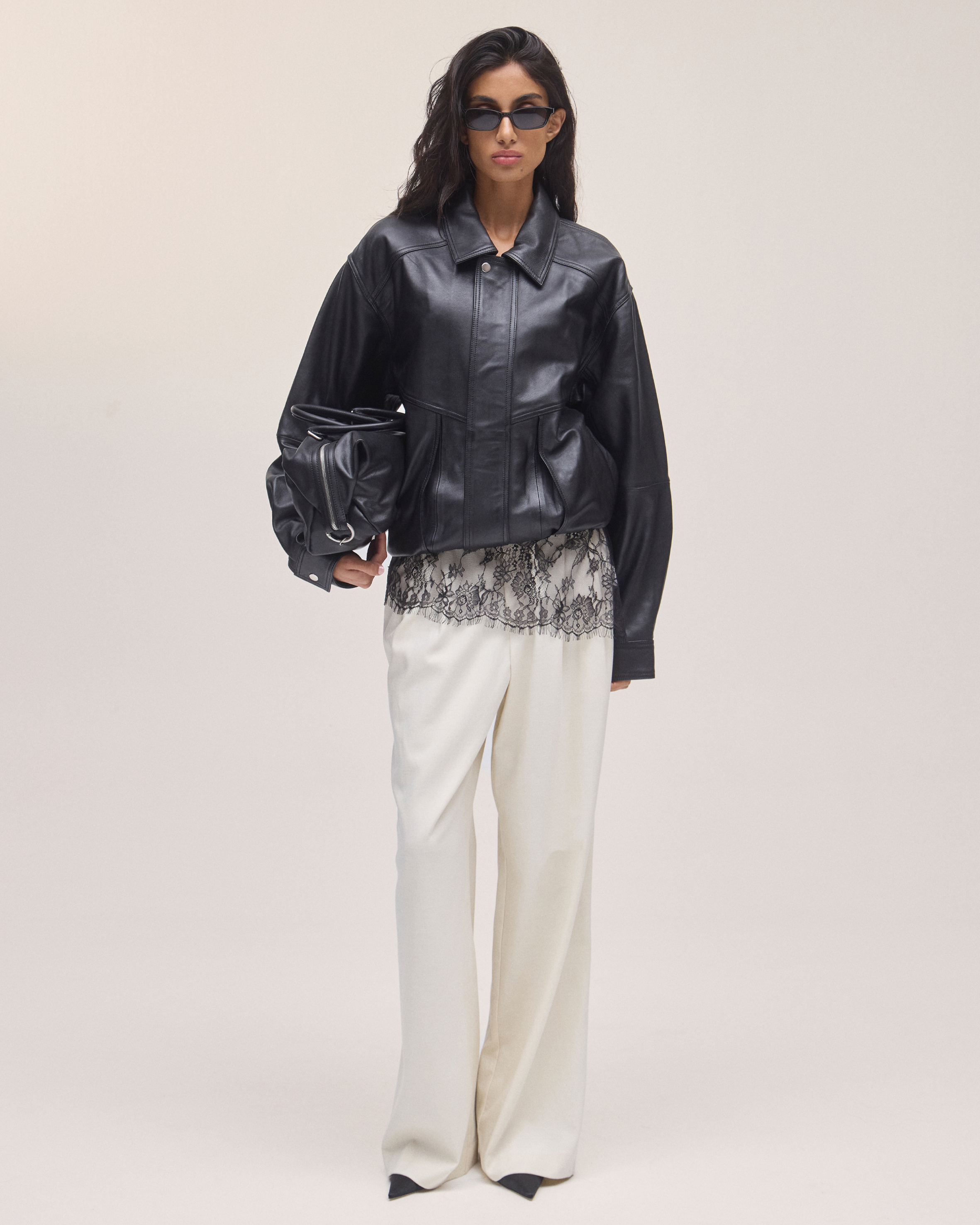 Isra Cotton Twill Tailored Pants