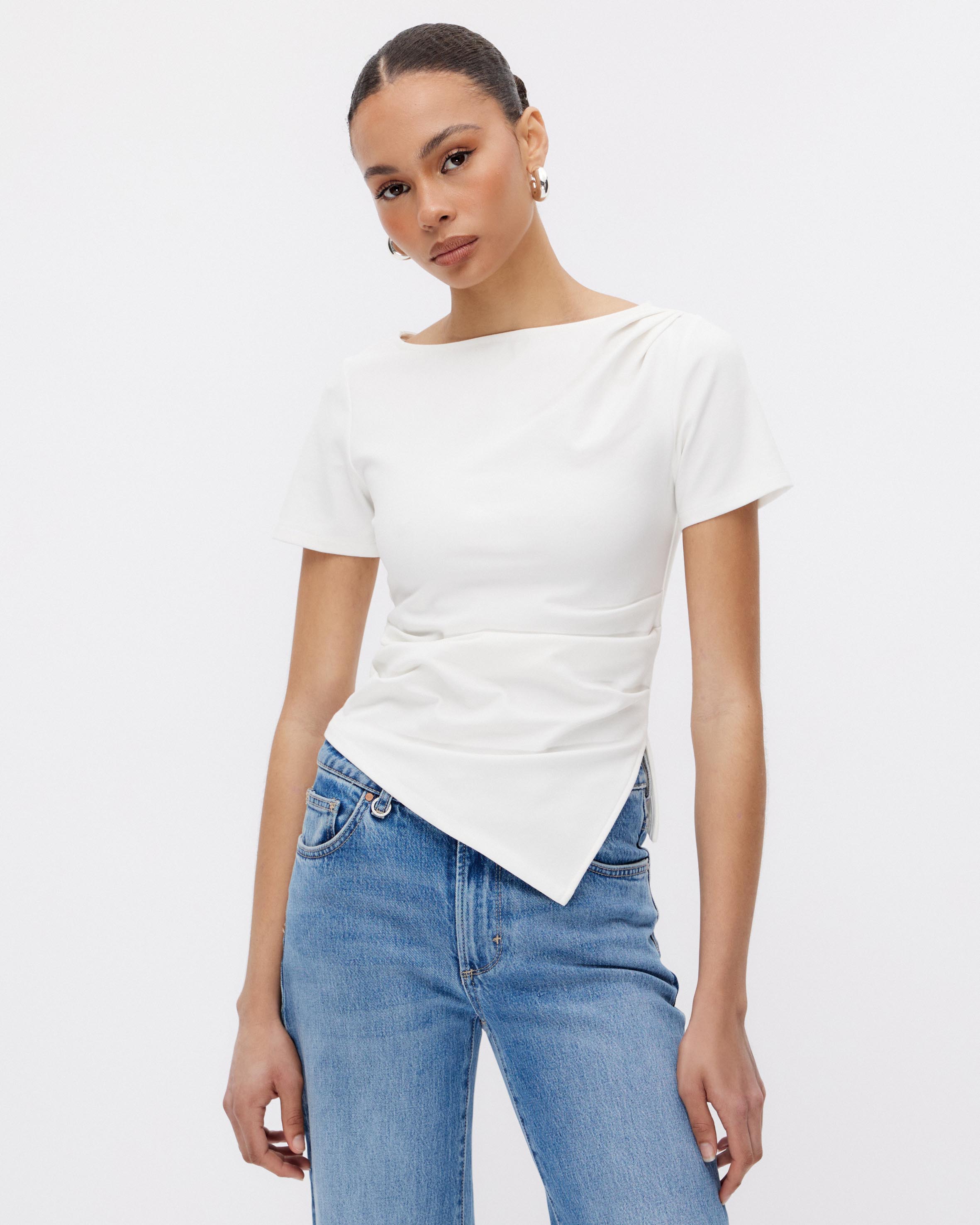 Eliana Draped T-Shirt