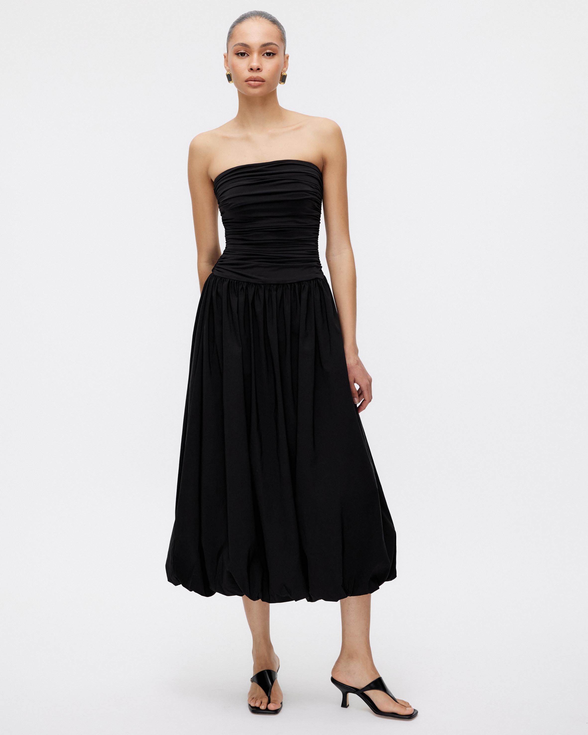 Gracen Bubble Hem Midi Dress