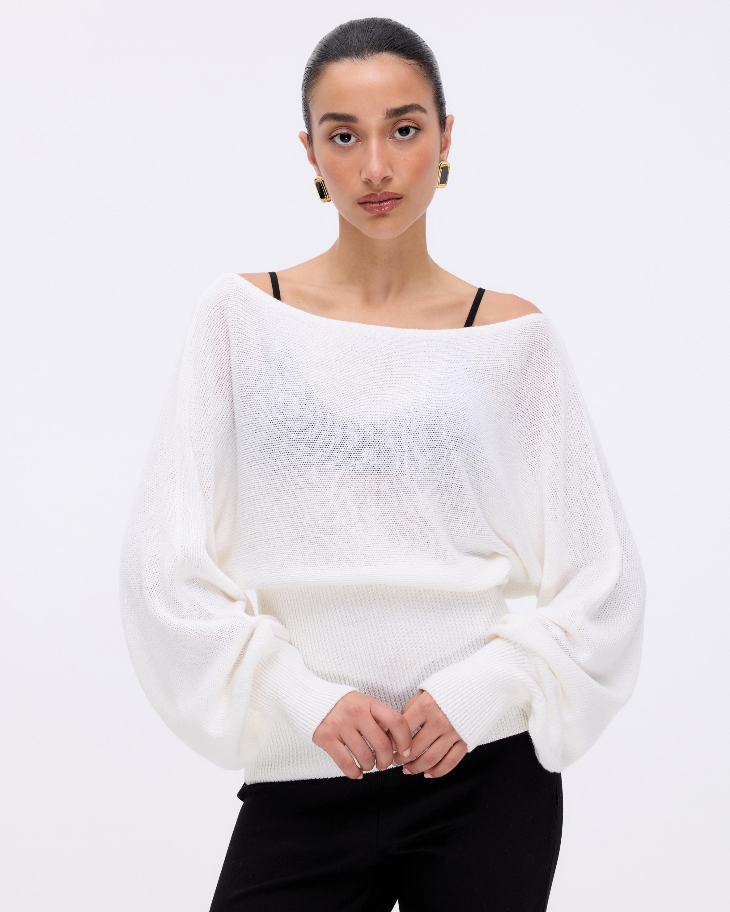 Oriel Off Shoulder Knit Top