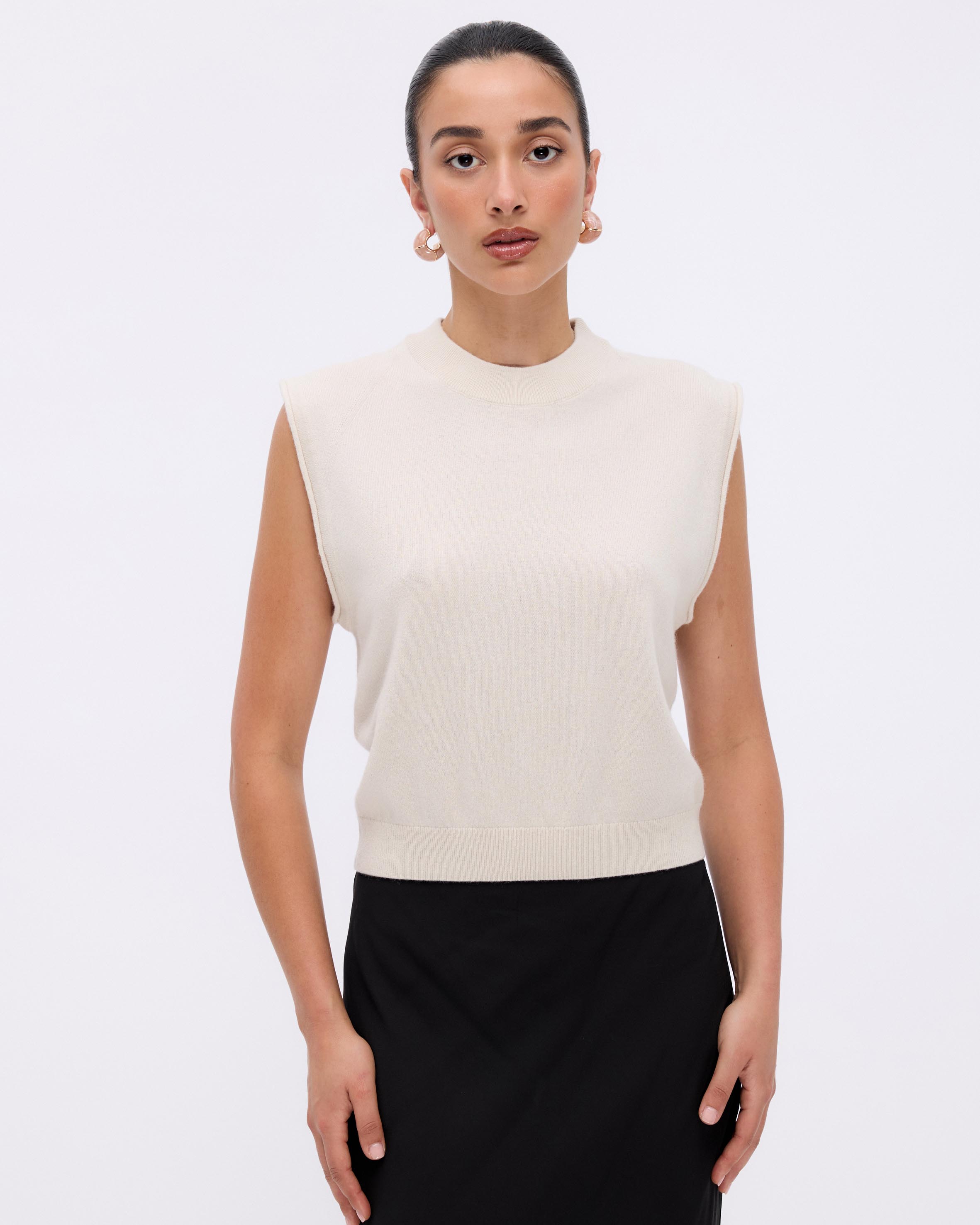 Naya Cashmere Blend Knitted Top