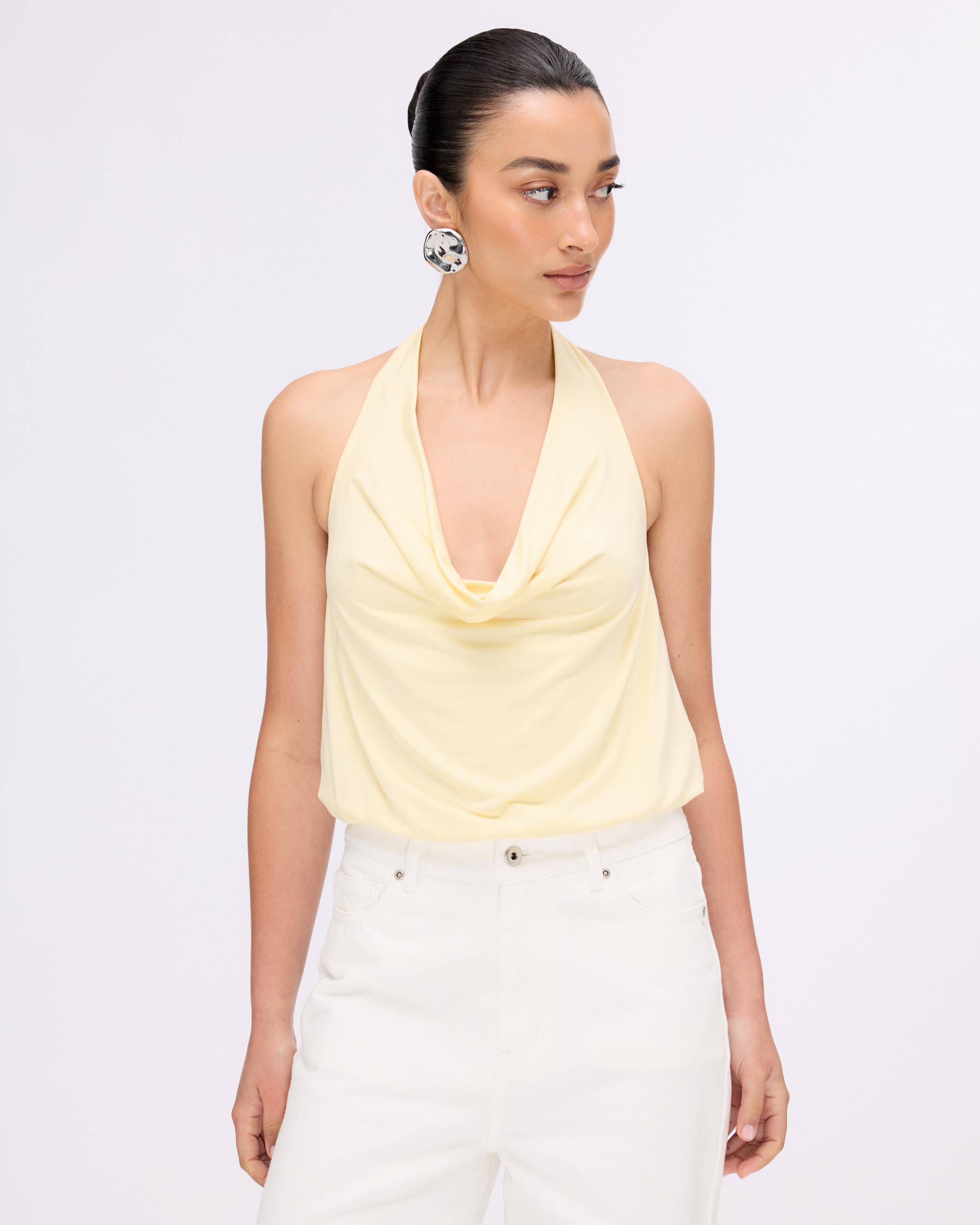 Mollie Jersey Halter Bodysuit
