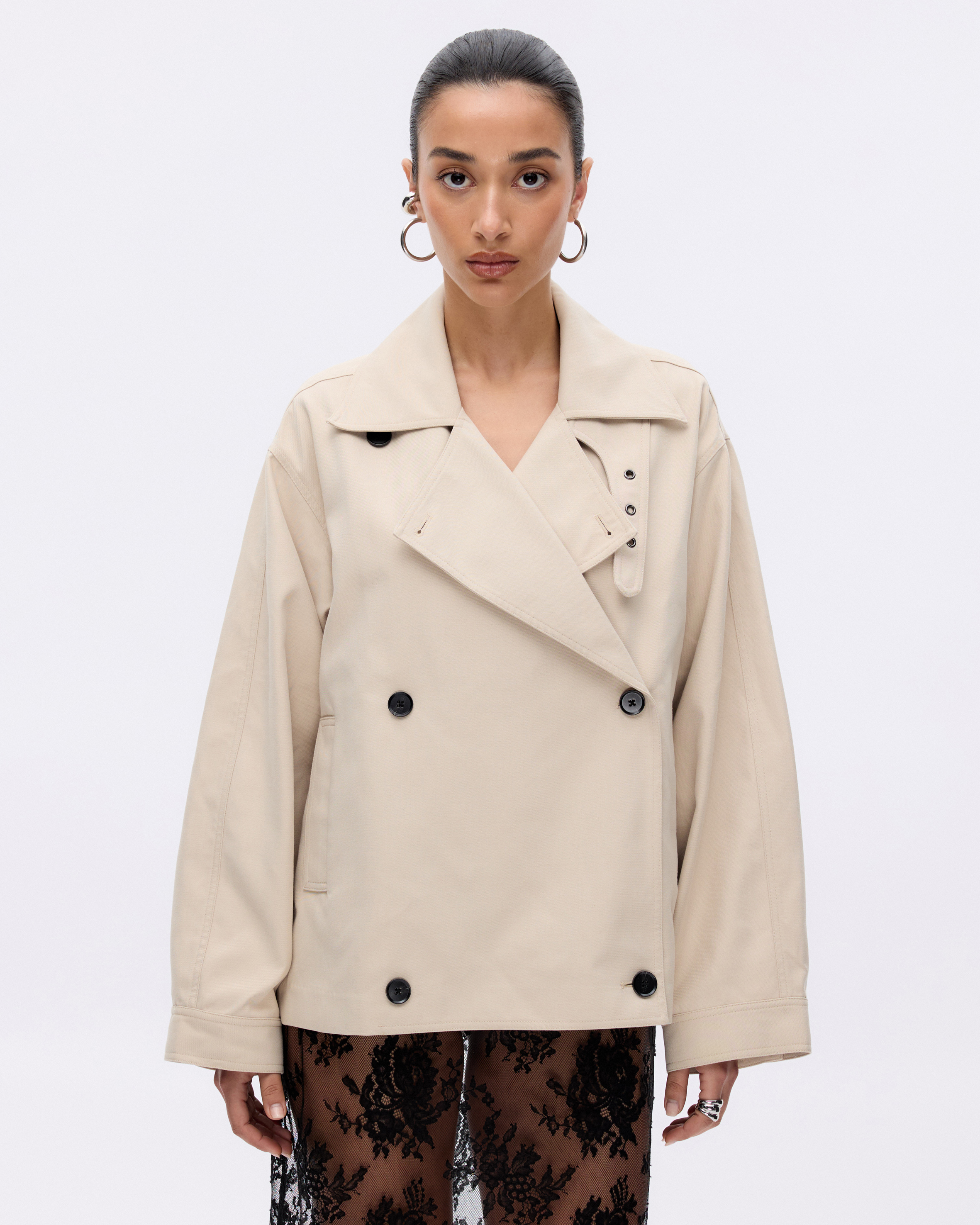 Eleni Cocoon Trench Coat