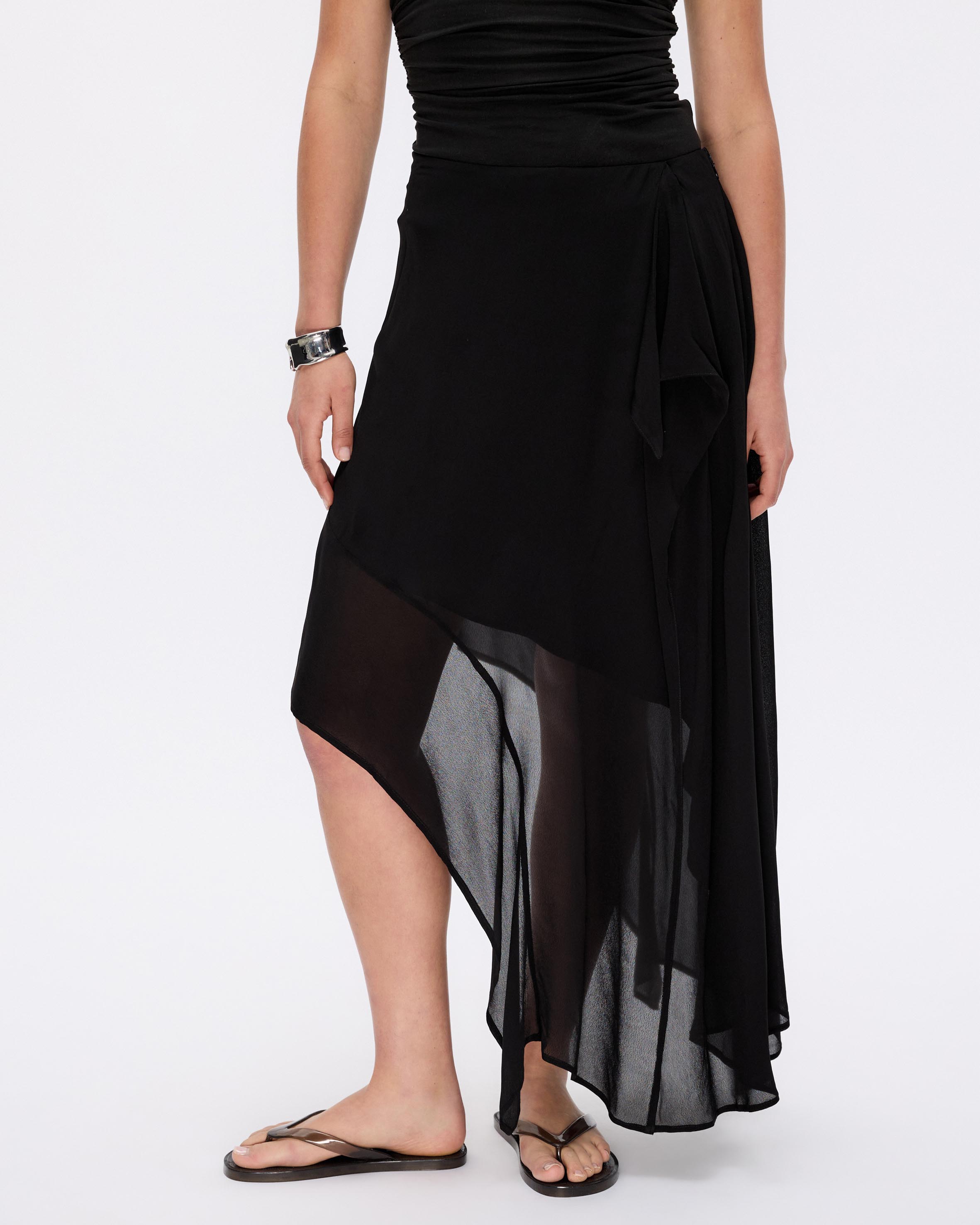 Lucy Asymmetrical Midi Skirt