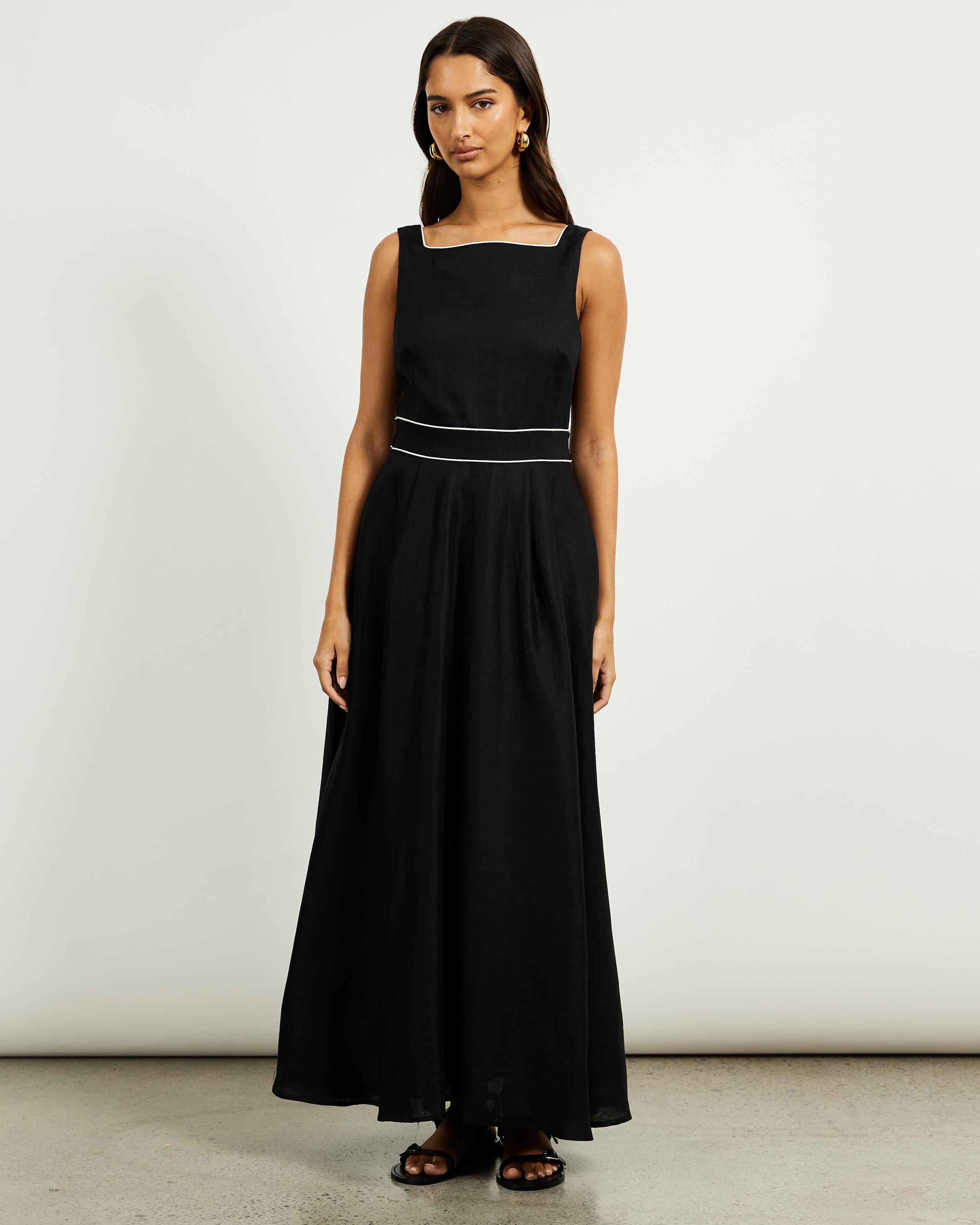 Mabel Linen Maxi Dress